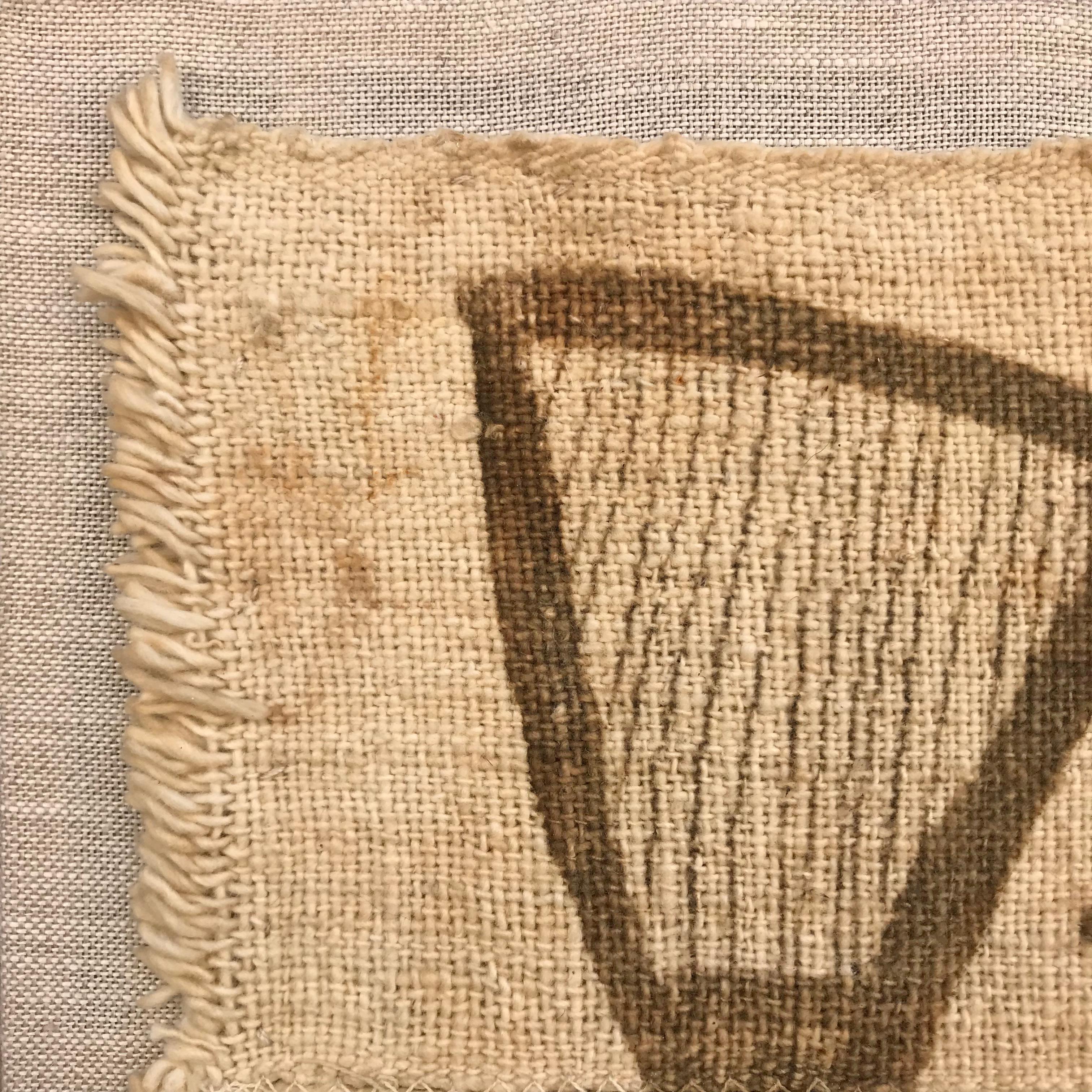 Mid-20th Century Mounted Senufo Korhogo Textile In Good Condition In Chicago, IL
