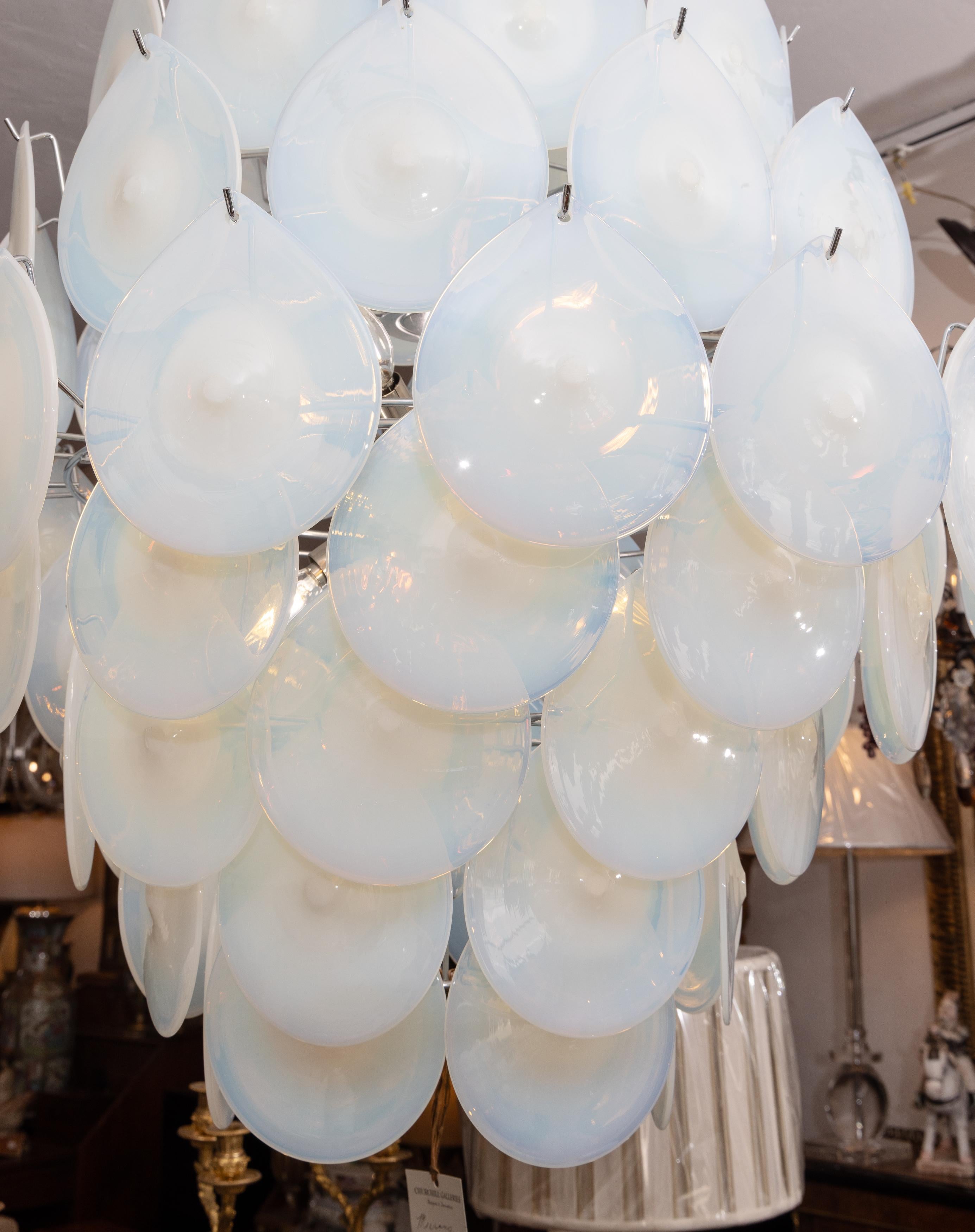 Mid-20th Century Murano Chandelier In Good Condition For Sale In WEST PALM BEACH, FL