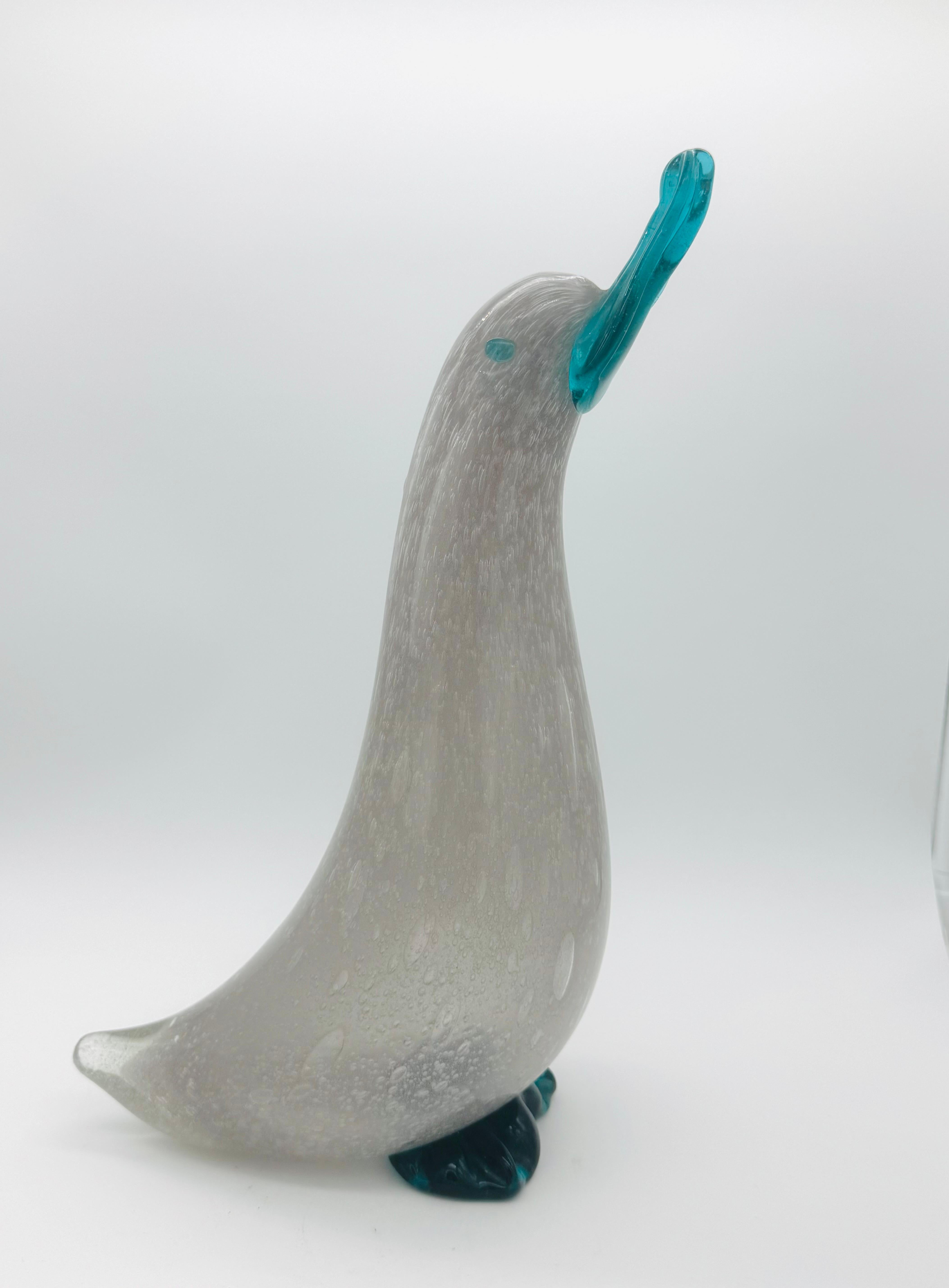 Figura di anatra di Murano della metà del XX secolo attribuita a Napoleone Martinuzzi in vendita 2