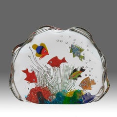 Mid 20th Century "Murano Glass Aquarium" by Elio Rafaelli
