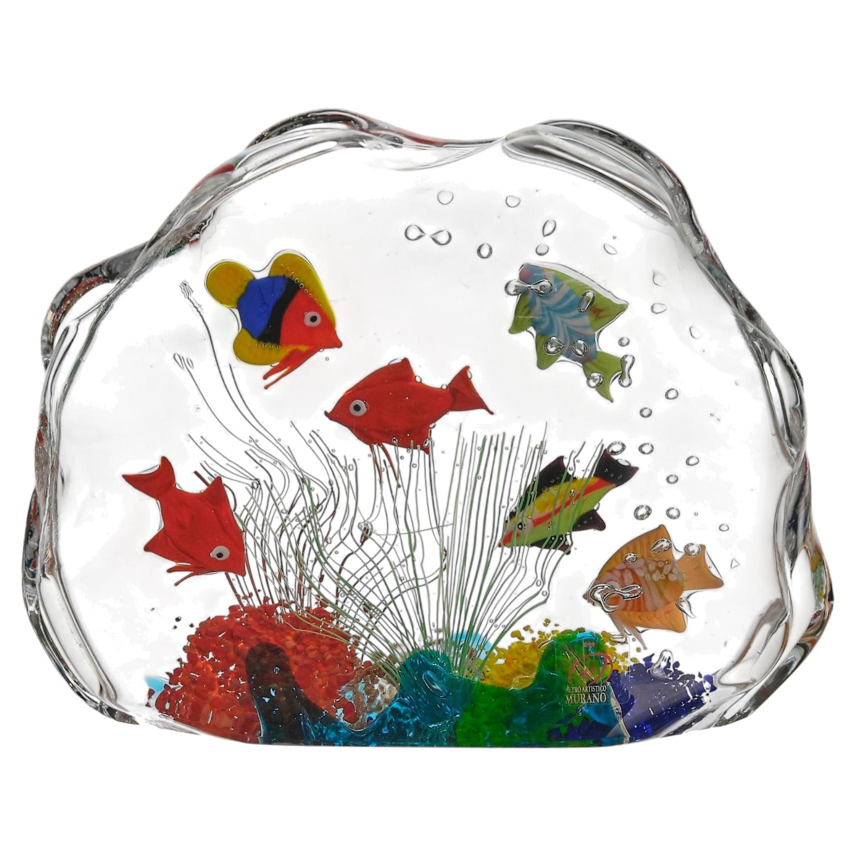 Mid 20th Century "Murano Glass Aquarium" by Elio Rafaelli