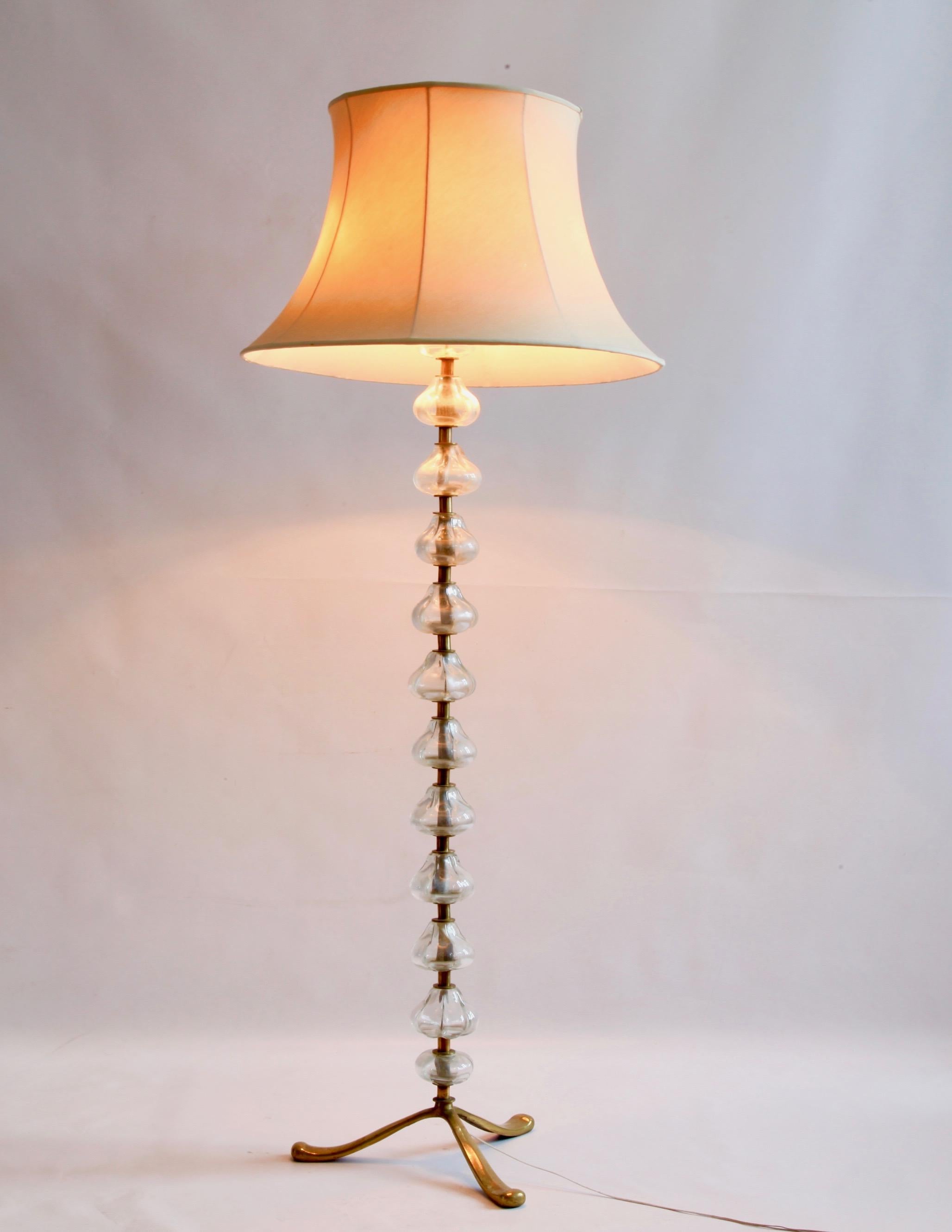 Mid-Century Modern Mid-20th Century Murano Glass Floor Light