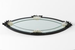 Specchio da parete in vetro di Murano della metà del XX secolo