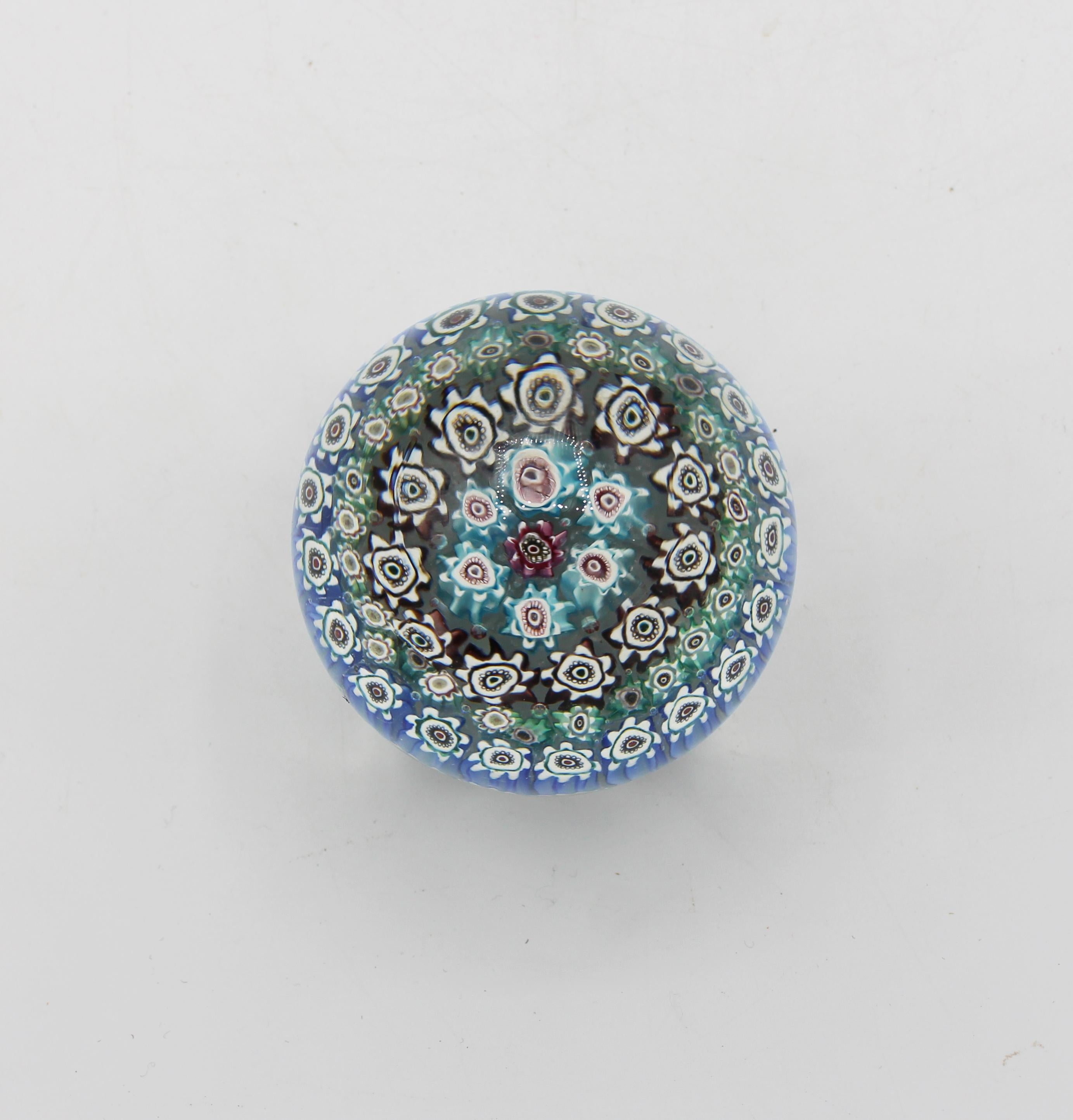 Mid-Century Modern Mid-20th Century Murano Millefiori Paperweight For Sale