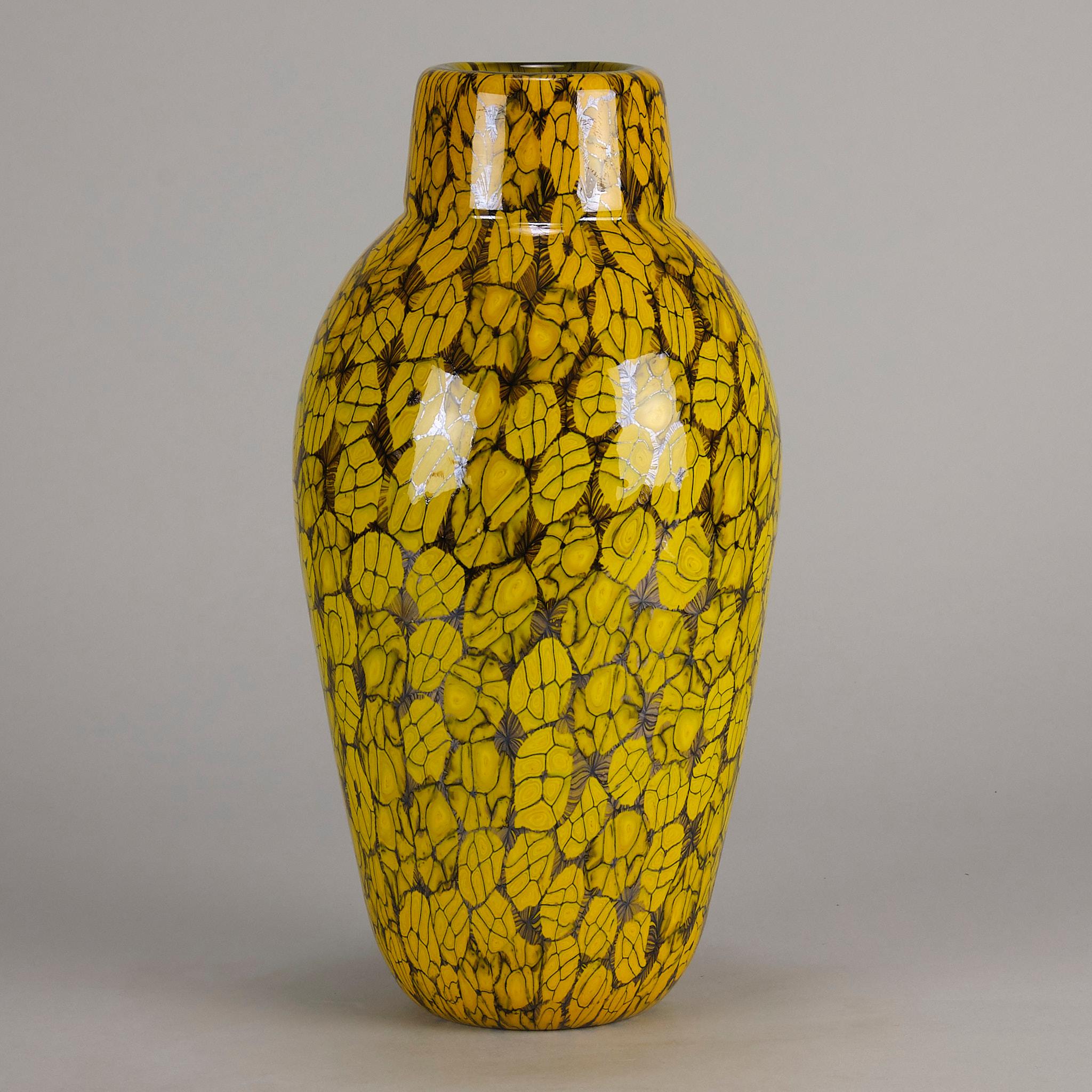 Mid 20th Century Murrano Vase entitled 