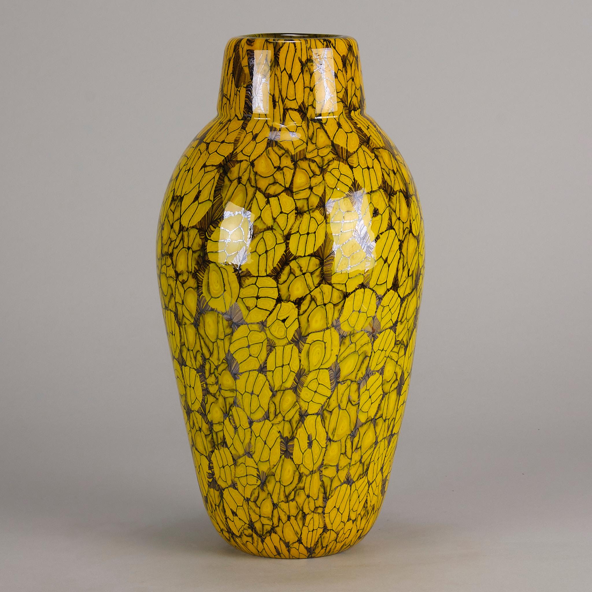 Italian Mid 20th Century Murrano Vase entitled 