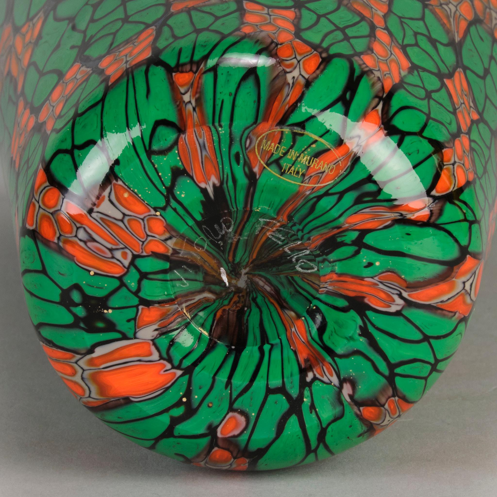 Mid 20th Century Murrano Vase entitled 
