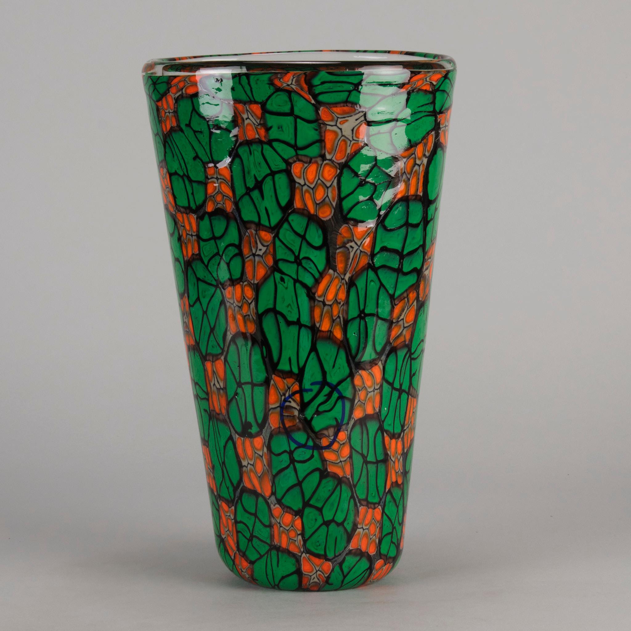 Mid-Century Modern Mid 20th Century Murrano Vase entitled 