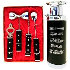 Mid-20th Century Musical Cocktail Shaker and Bar Tool Set of 5 Pieces