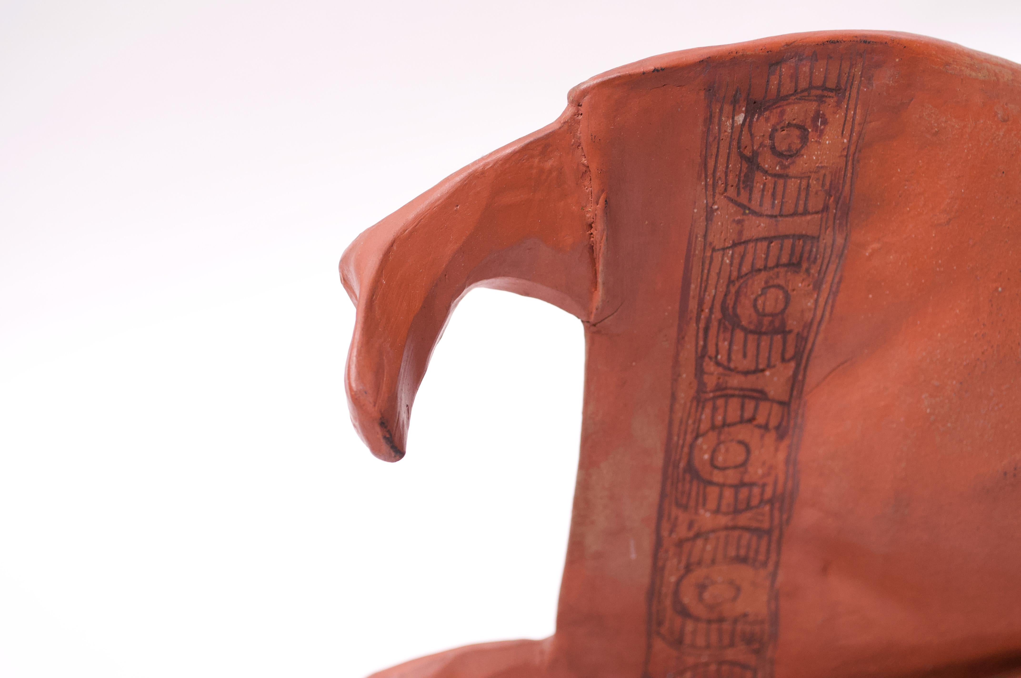 Mythologische Terrakotta-Keramikskulptur „Medusa“ aus der Mitte des 20. Jahrhunderts im Angebot 7
