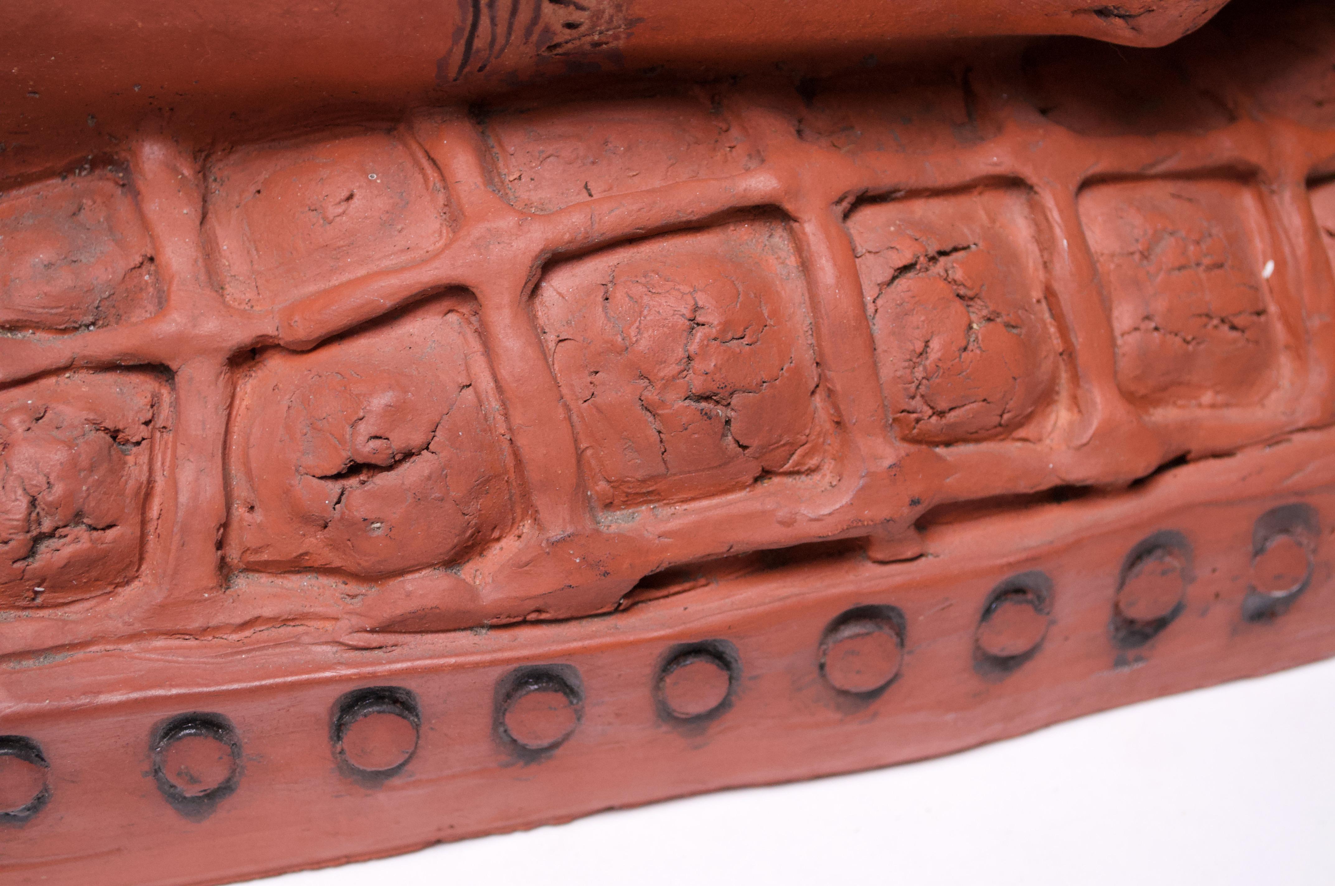 Mythologische Terrakotta-Keramikskulptur „Medusa“ aus der Mitte des 20. Jahrhunderts im Angebot 8