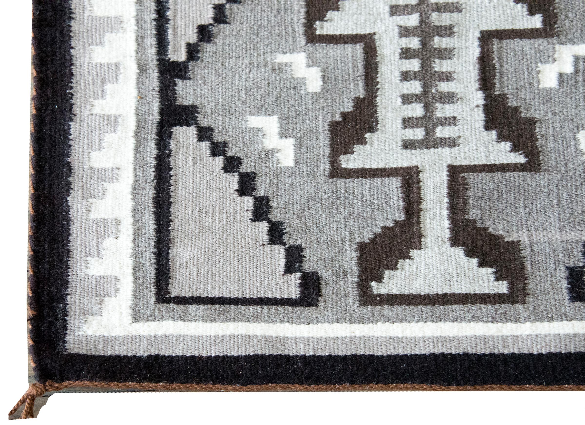 Tappeto Navajo della metà del 20° secolo, nativo americano in vendita 6