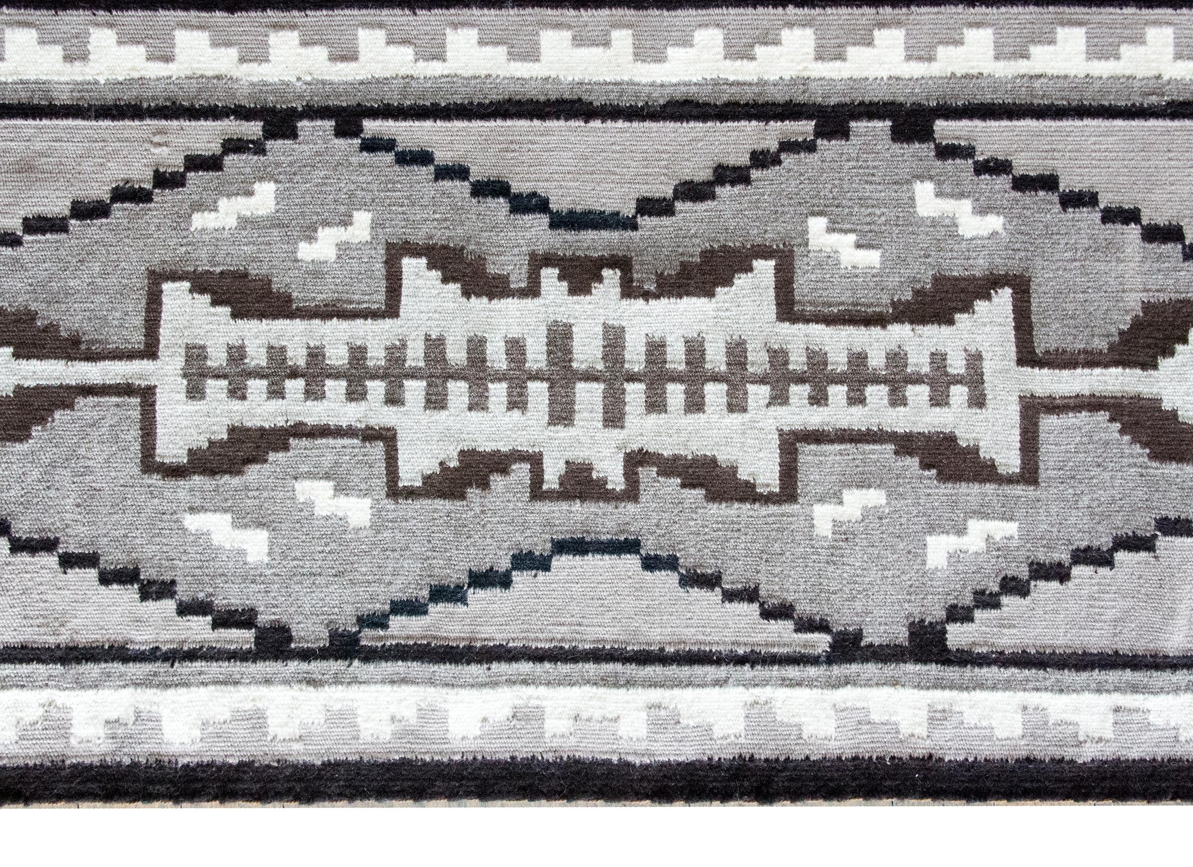 Americano Tappeto Navajo della metà del 20° secolo, nativo americano in vendita