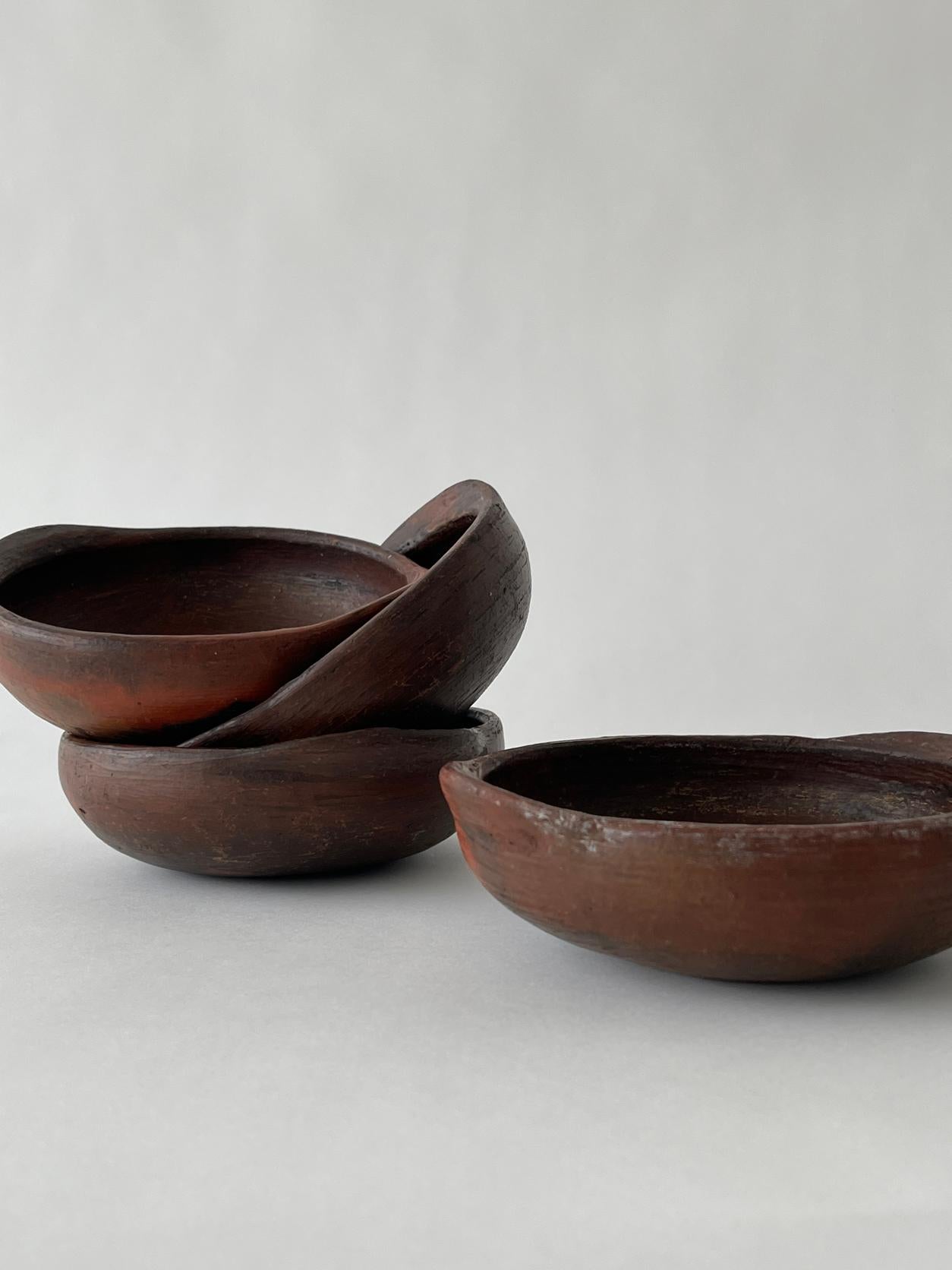 Mid 20th Century Native Ceramic Bowl Set For Sale 6