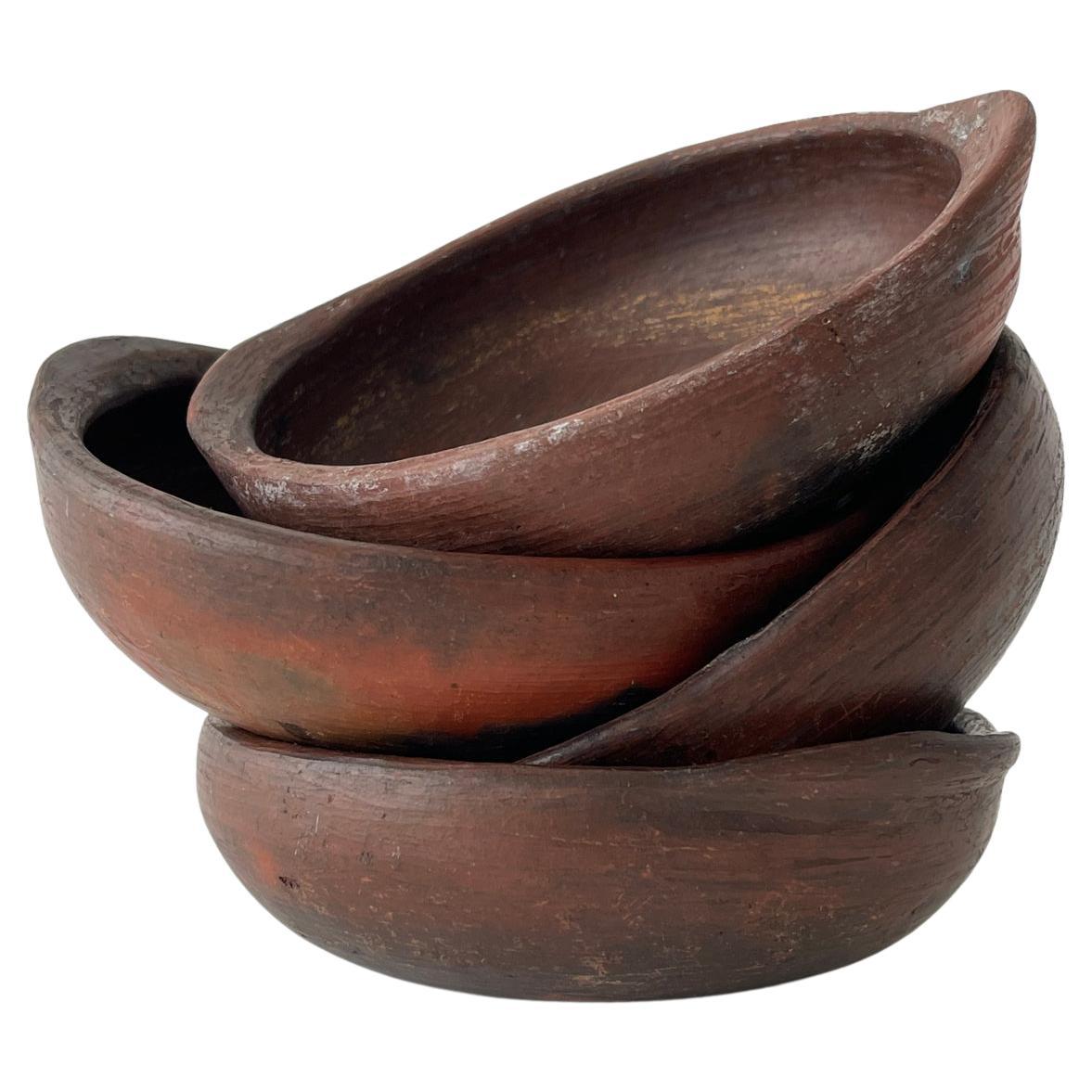 Mid 20th Century Native Ceramic Bowl Set For Sale