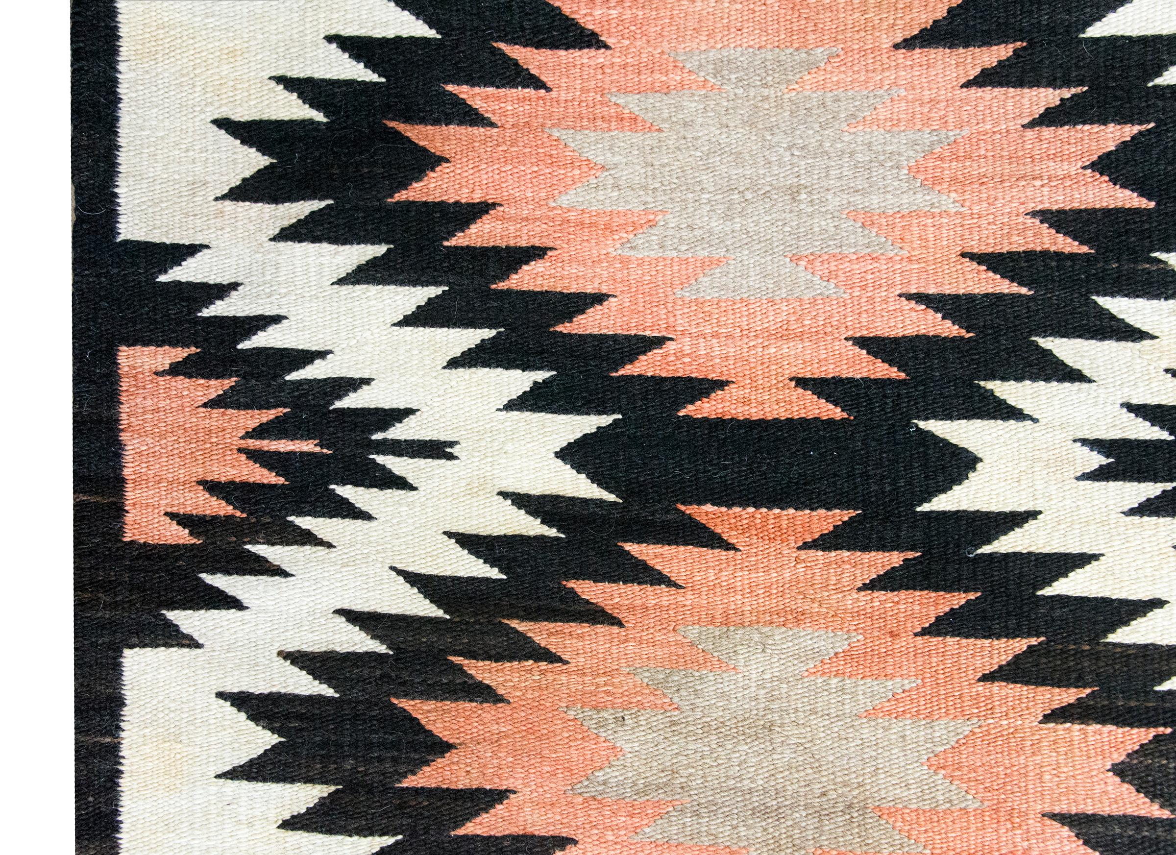 Mid-20th Century Navajo Rug In Good Condition For Sale In Chicago, IL
