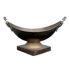 Mid-20th Century Neoclassical Brass Centerpiece Bowl