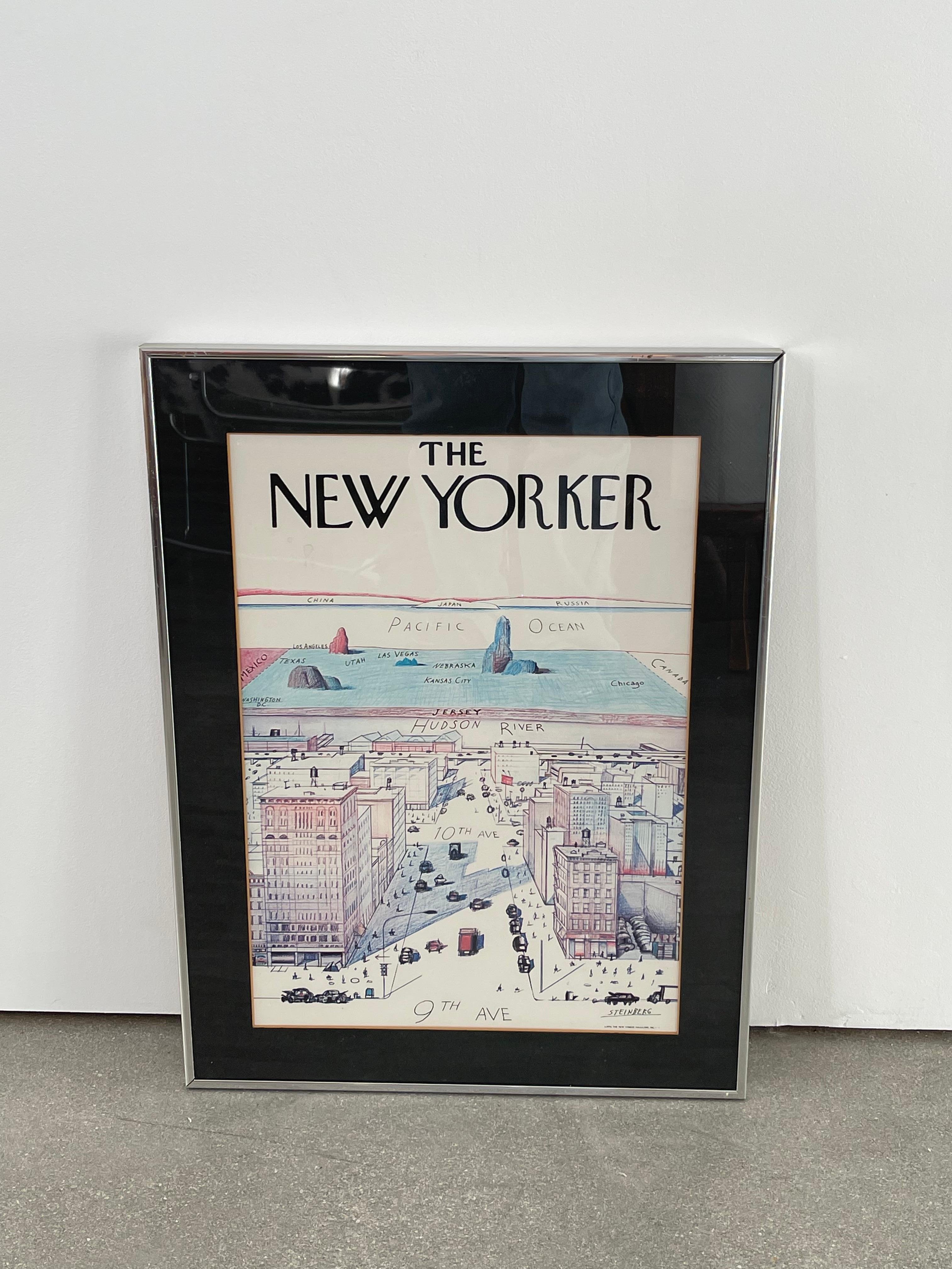 saul steinberg new yorker cover