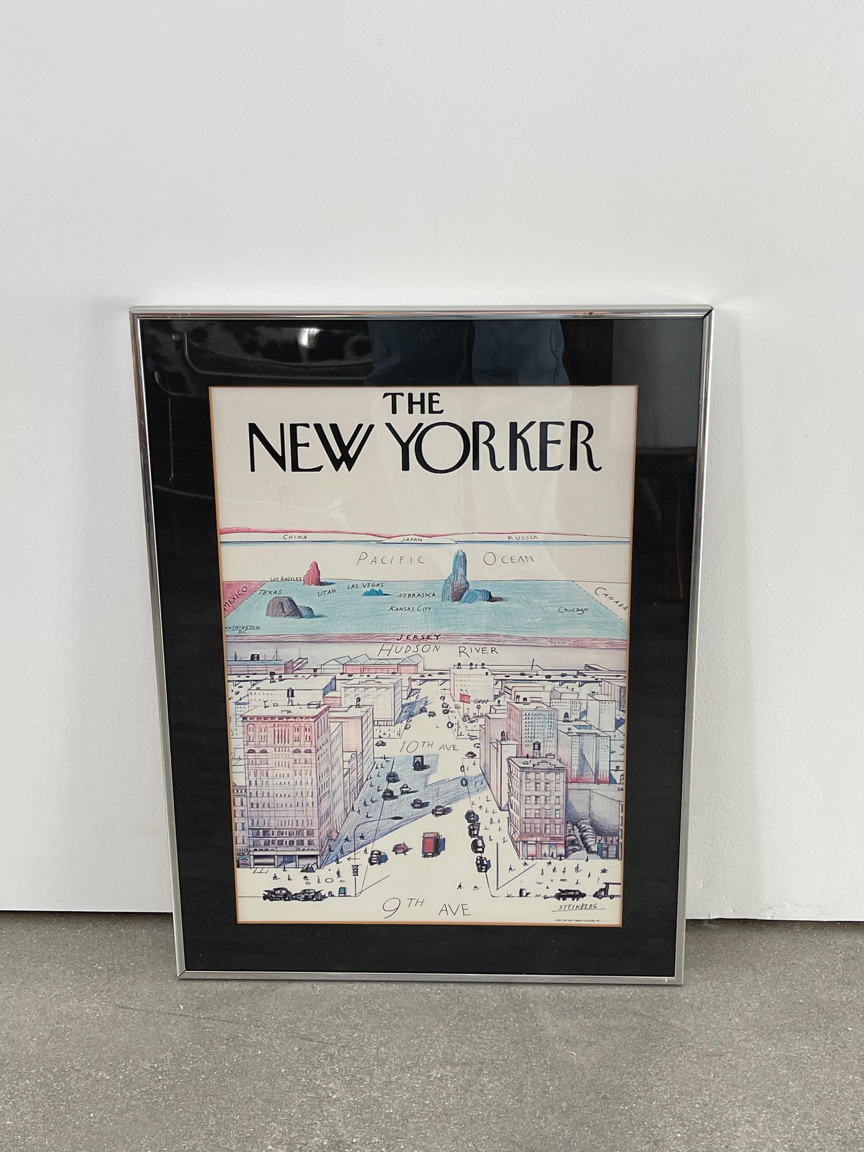 Mid-Century Modern Mid 20th Century New Yorker Print by Saul Steinberg