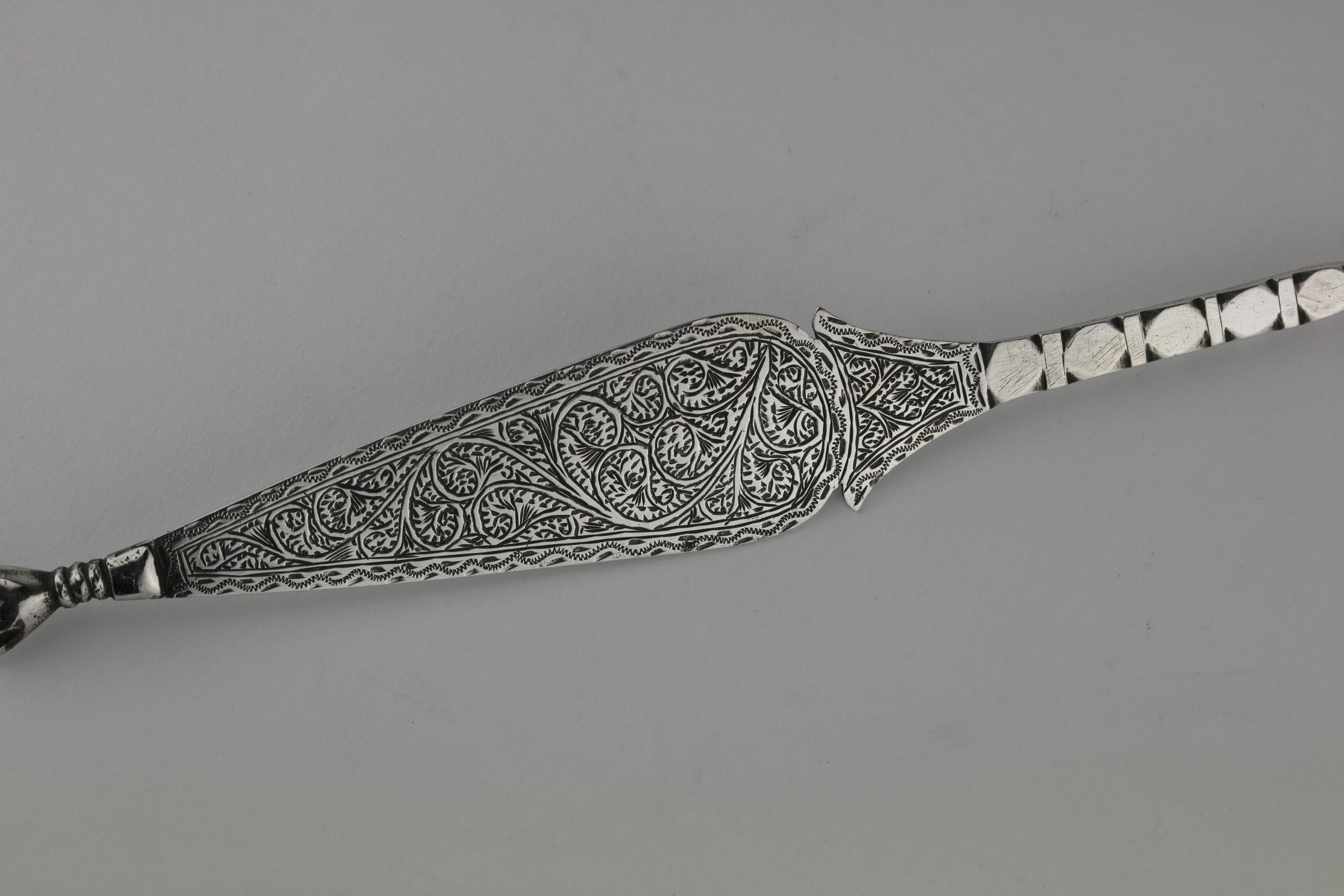 Moroccan Mid-20th Century North-African Silver Torah Pointer
