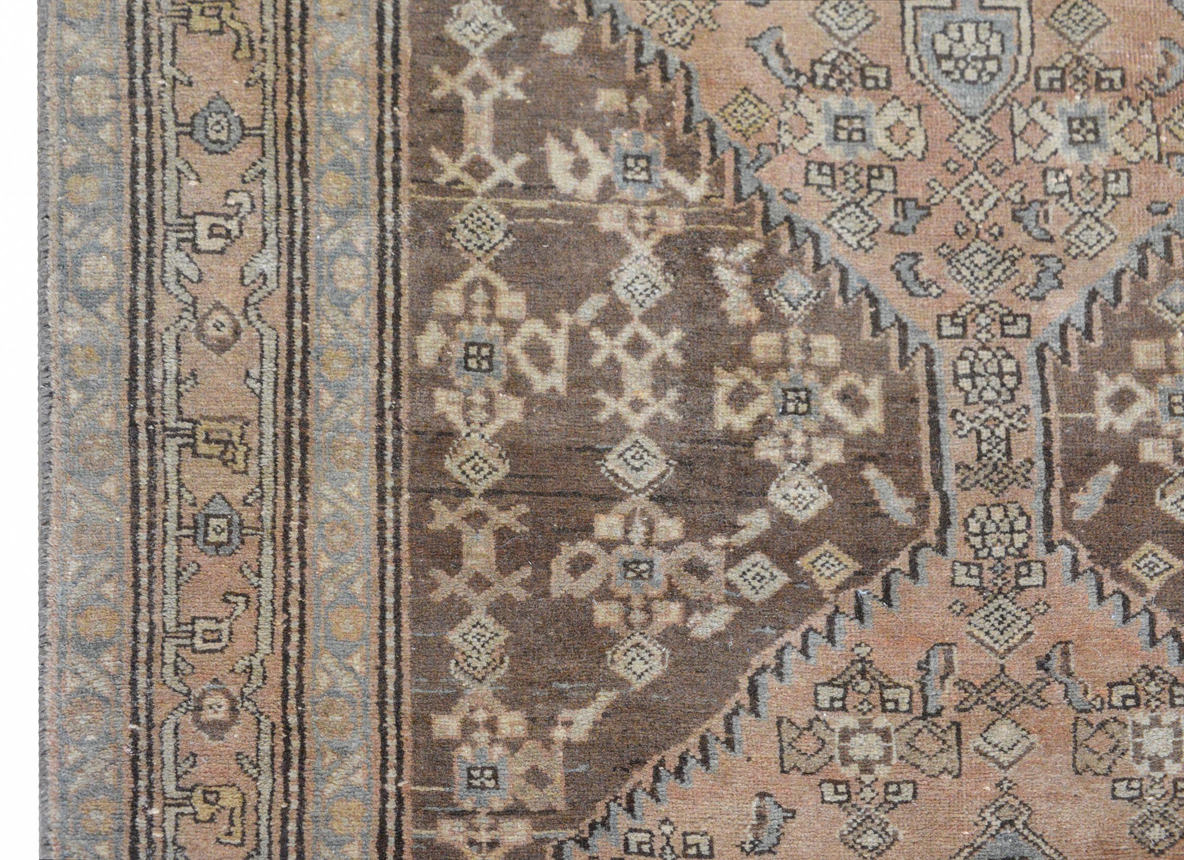 Wool Mid-20th Century Northwest Persian Runner For Sale