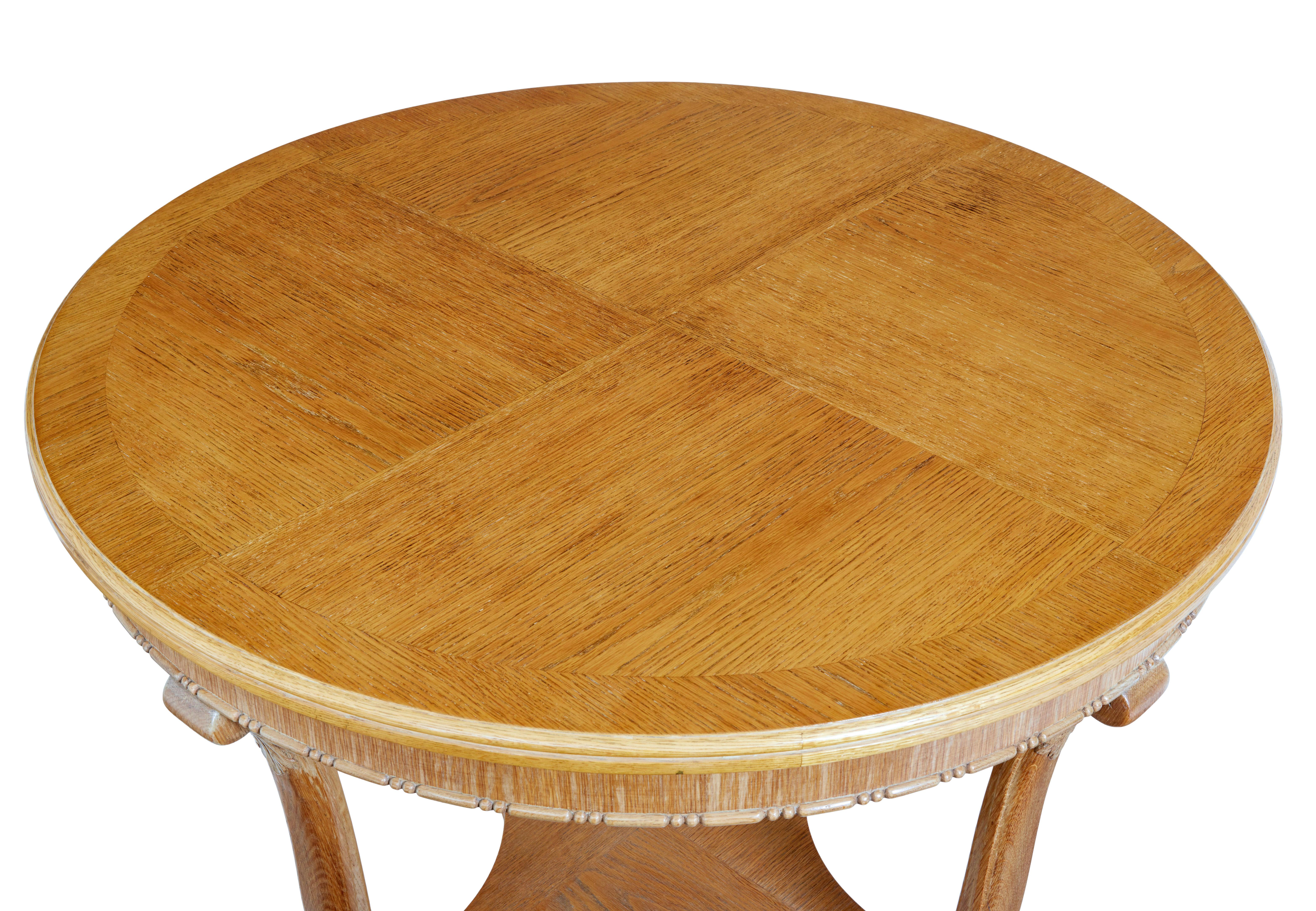 Swedish Mid-20th Century Oak Coffee Occasional Table For Sale