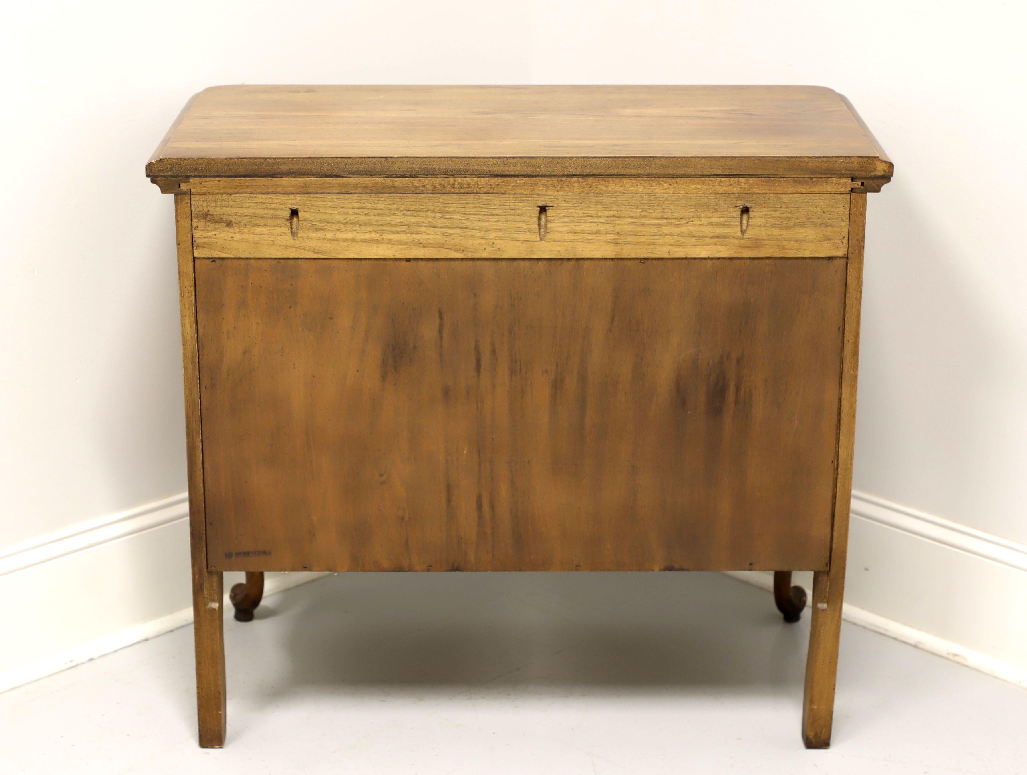 American Mid 20th Century Oak French Country Style Two-Drawer Occasional Chest For Sale