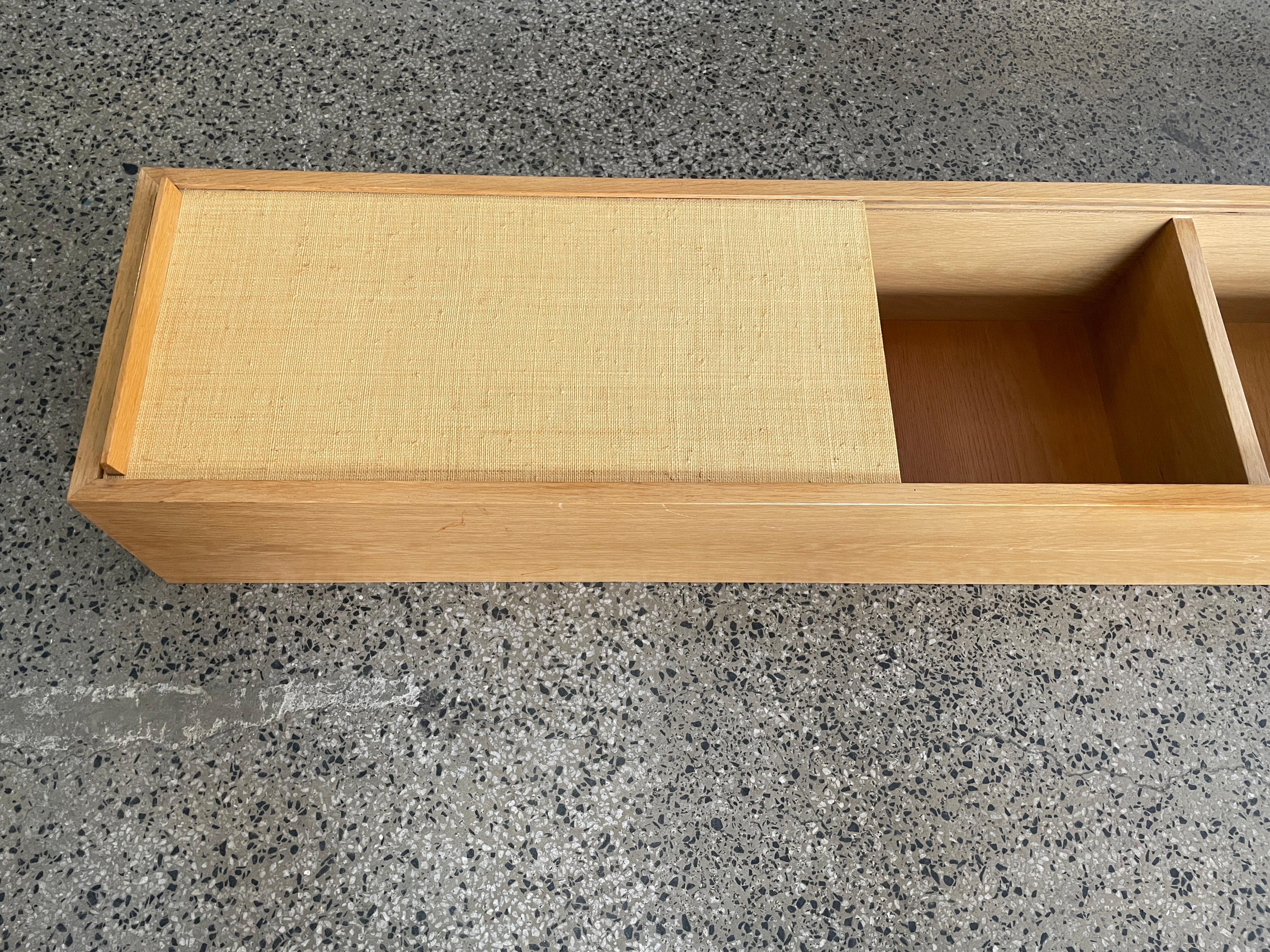Mid-20th Century Oakwood Wall Cabinet by Carl Gustaf Hiort af Ornäs Finland 1