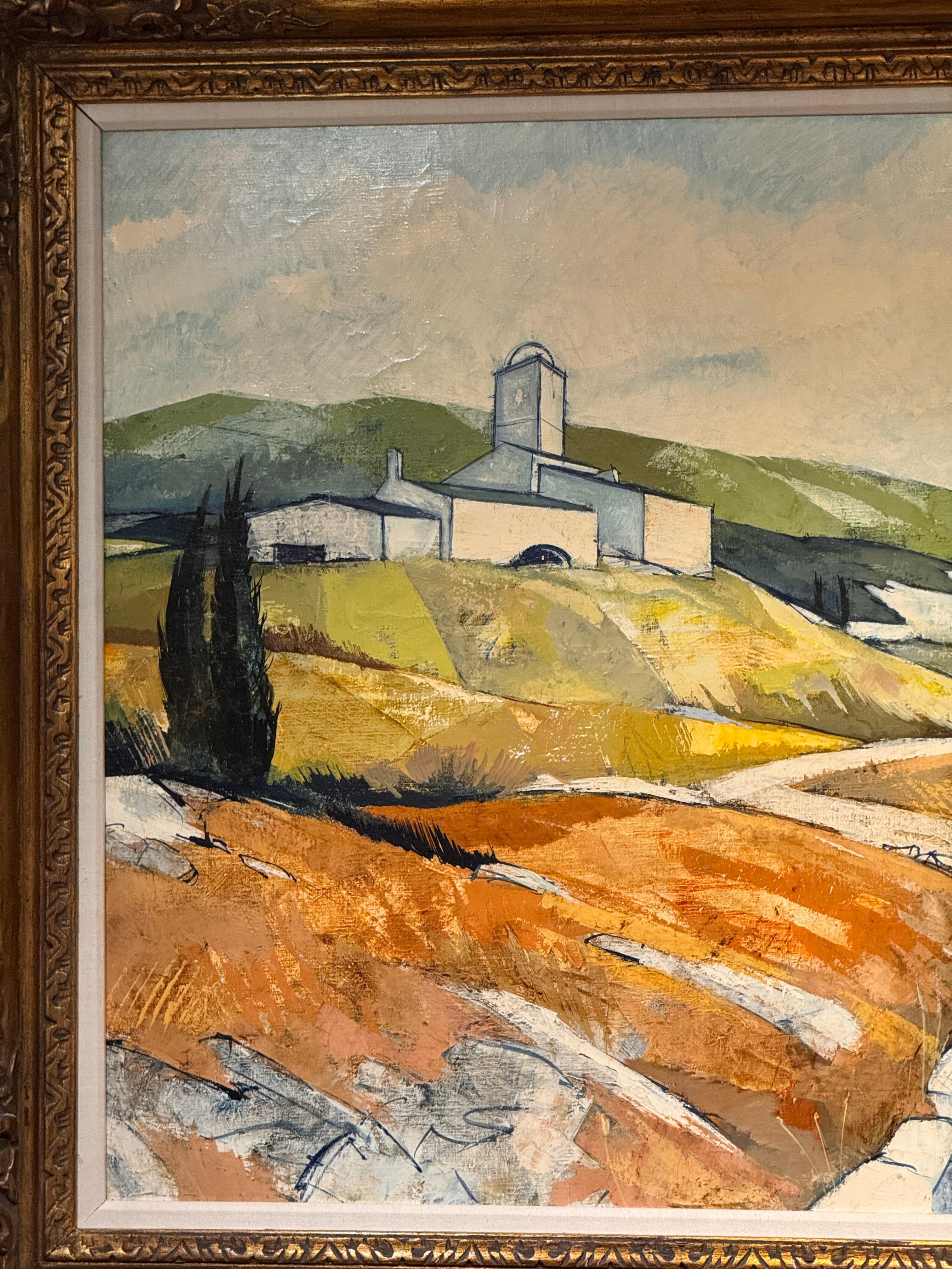 Mitte 20. Jahrhundert Öl auf Leinwand von Charles Levier (1920-2003) (Französisch) im Angebot