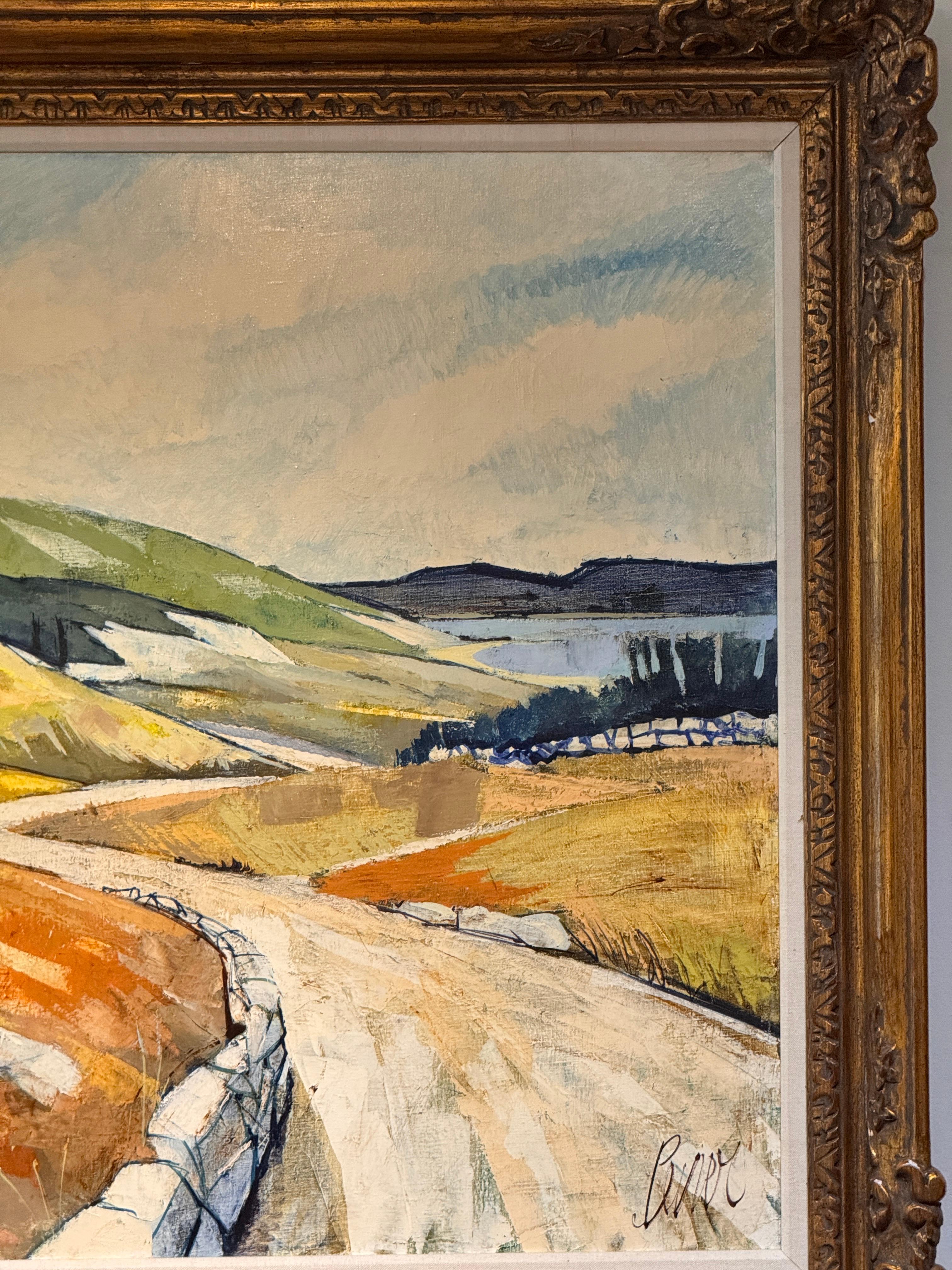 Mitte 20. Jahrhundert Öl auf Leinwand von Charles Levier (1920-2003) im Zustand „Gut“ im Angebot in Charlottesville, VA