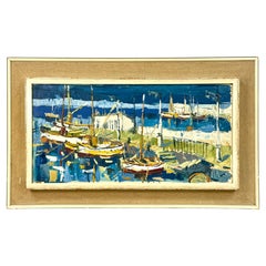 Mid-20th Century Oil On Canvas Seascape Painting