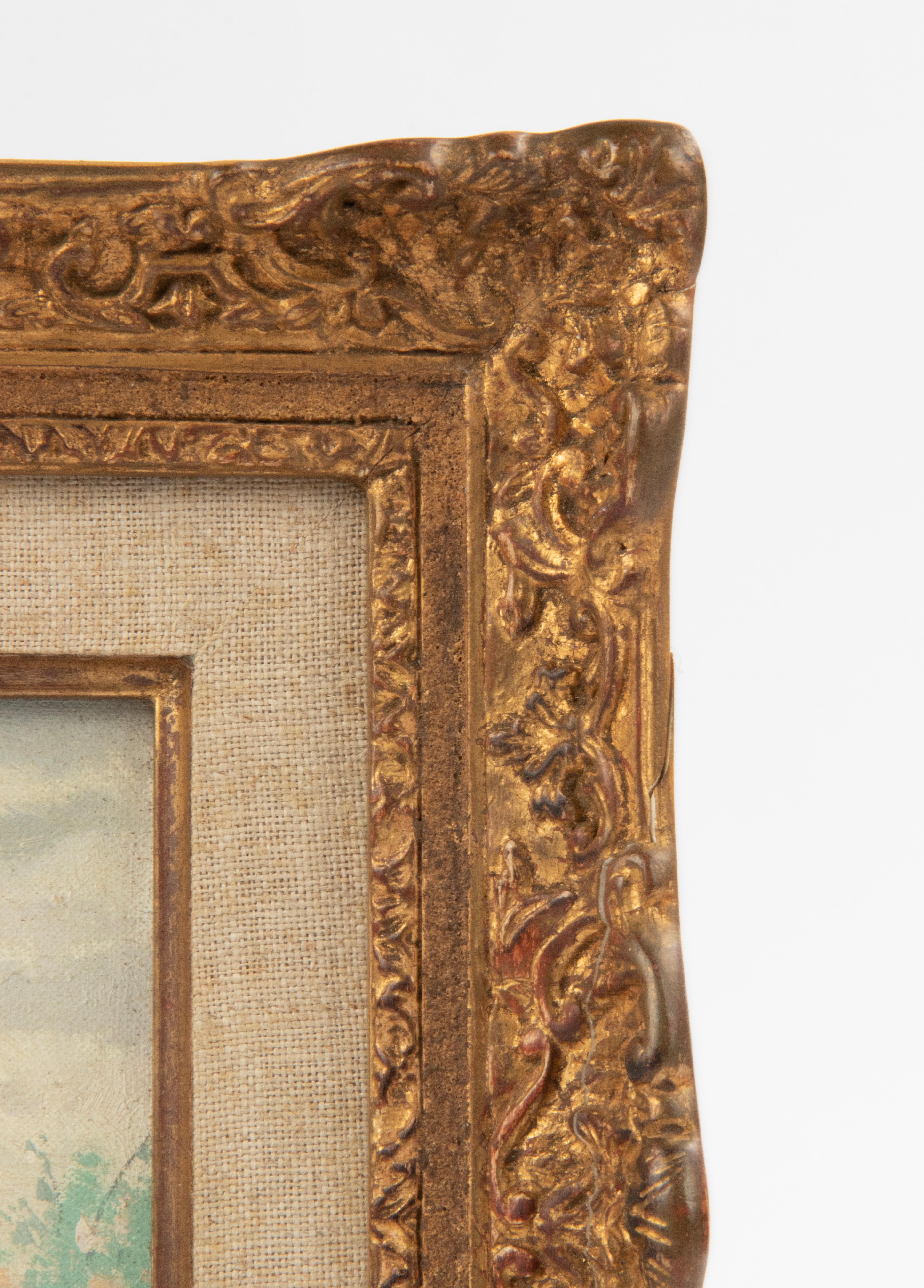 Paysage à la peinture à l'huile du milieu du 20ème siècle - Signé Beauvais en vente 2