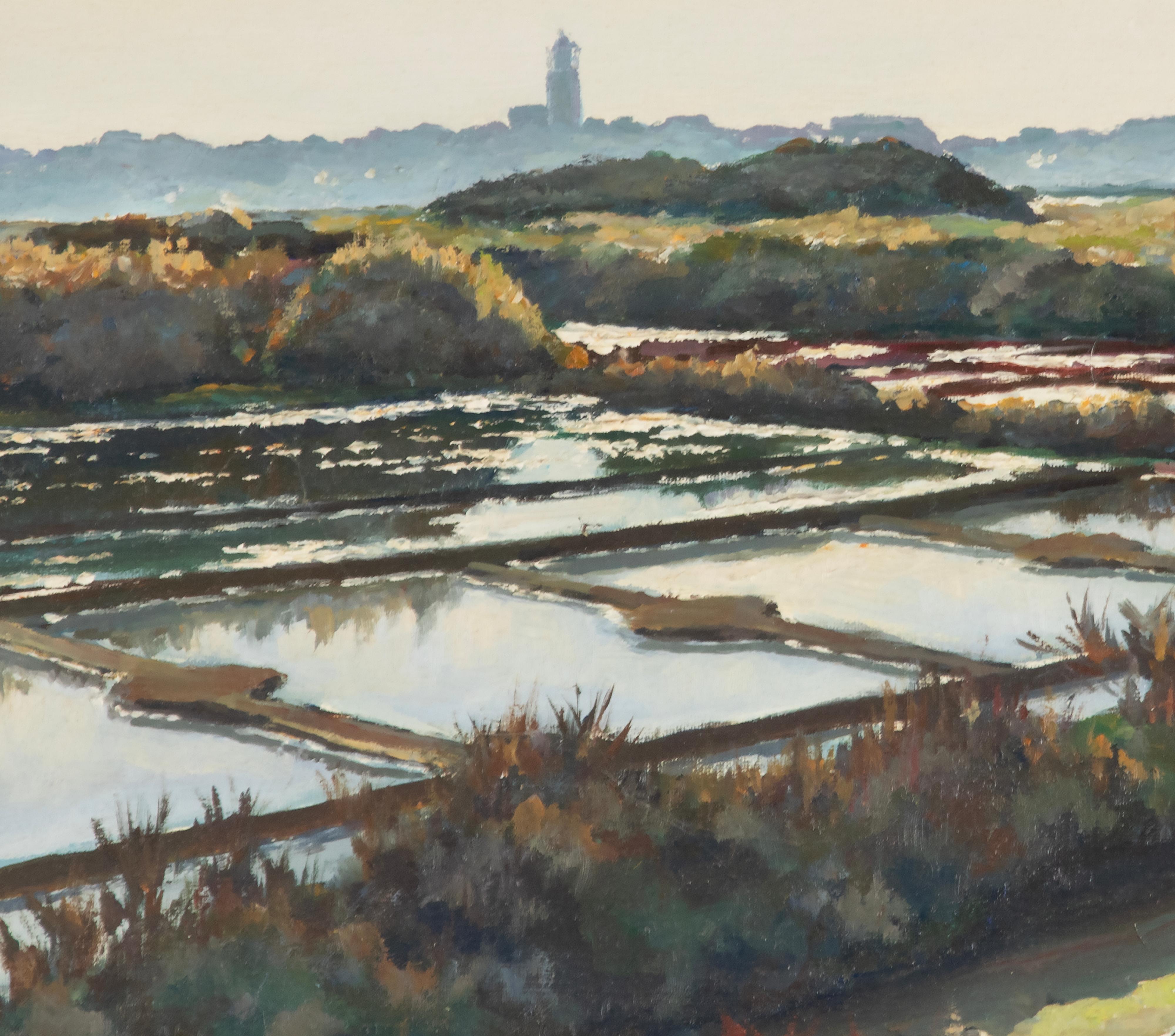 Mid-20th Century Oil Painting Breton Coast by René Uchay 5