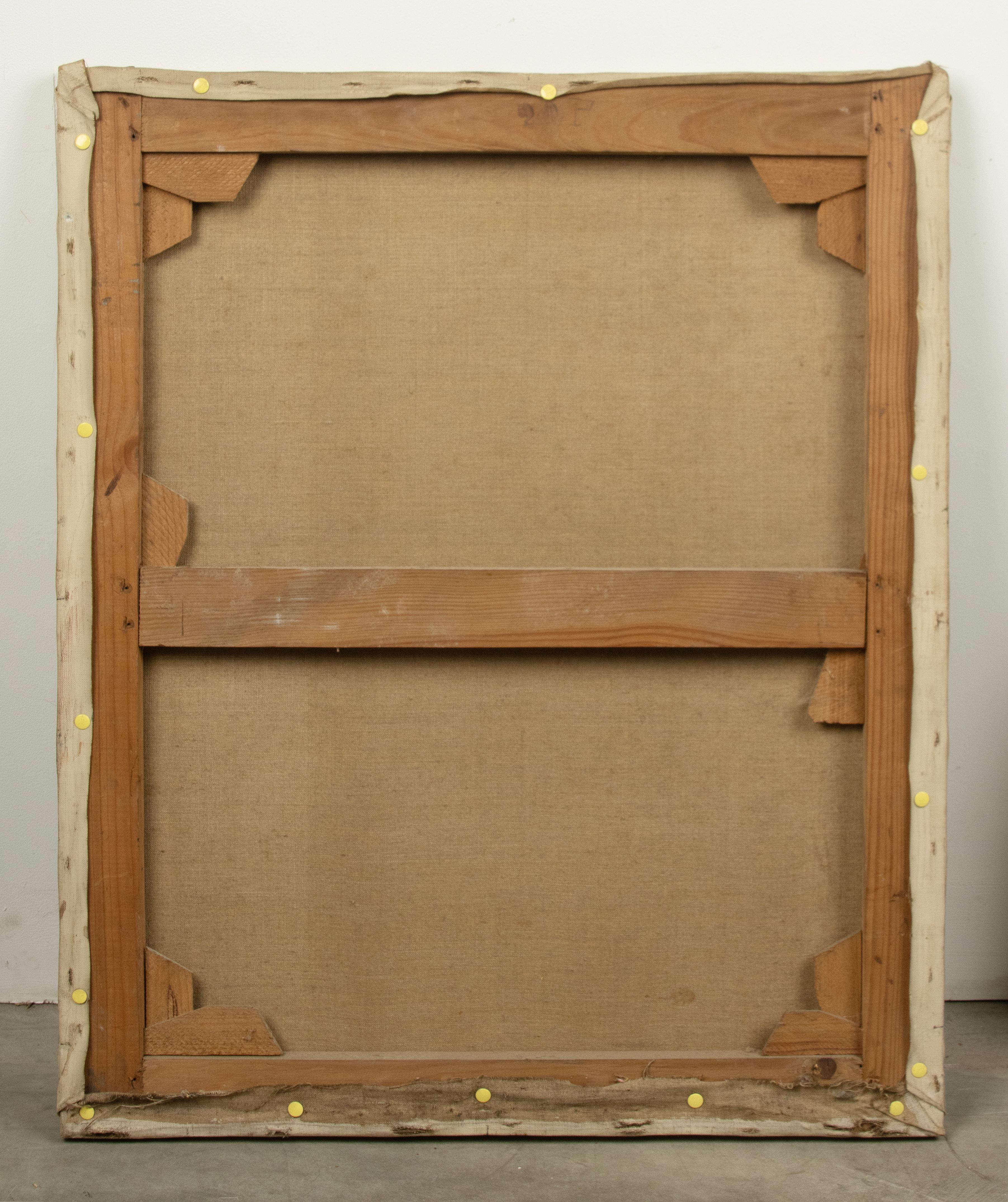 Mitte 20. Jahrhundert Ölgemälde - Jean d'Esparbès - Öl auf Leinwand - Mutterschaft im Angebot 13