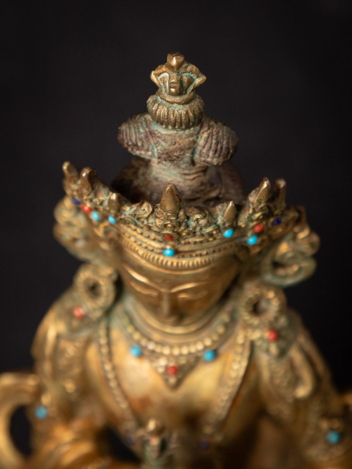 Mid-20th century Old bronze Nepali Vajrasattva statue - OriginalBuddhas 4