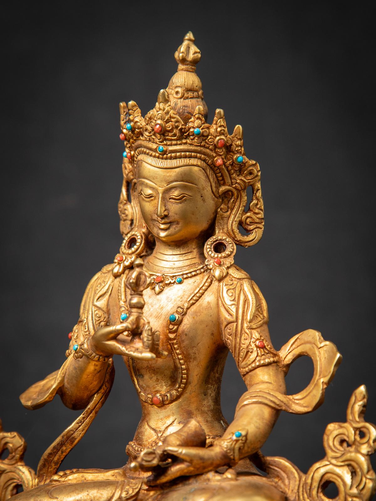 Statue de Vajrasattva népalais en bronze ancien du milieu du 20e siècle - OriginalBuddhas 5