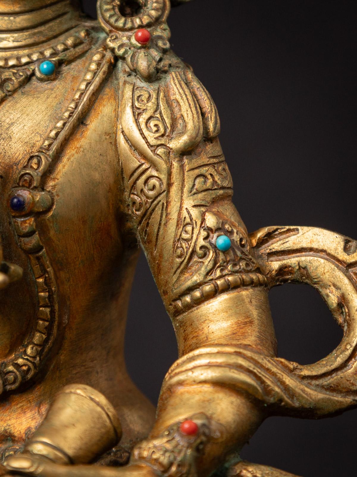 Mid-20th century Old bronze Nepali Vajrasattva statue - OriginalBuddhas 7