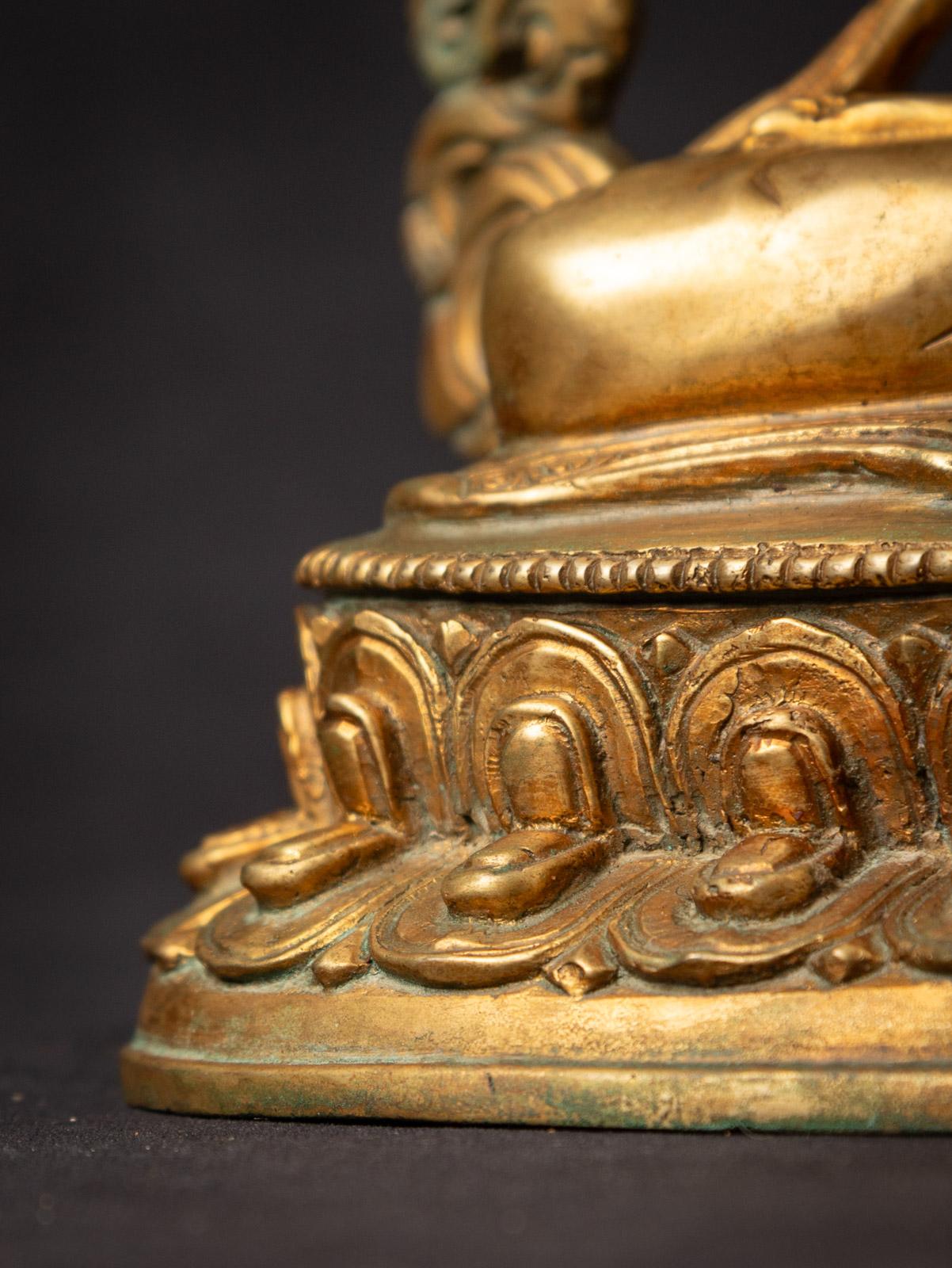 Mid-20th century Old bronze Nepali Vajrasattva statue - OriginalBuddhas 11