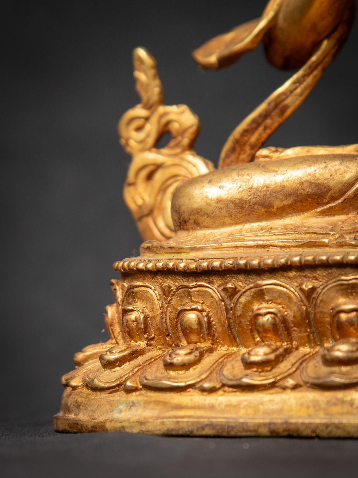 Statue de Vajrasattva népalais en bronze ancien du milieu du 20e siècle - OriginalBuddhas 13