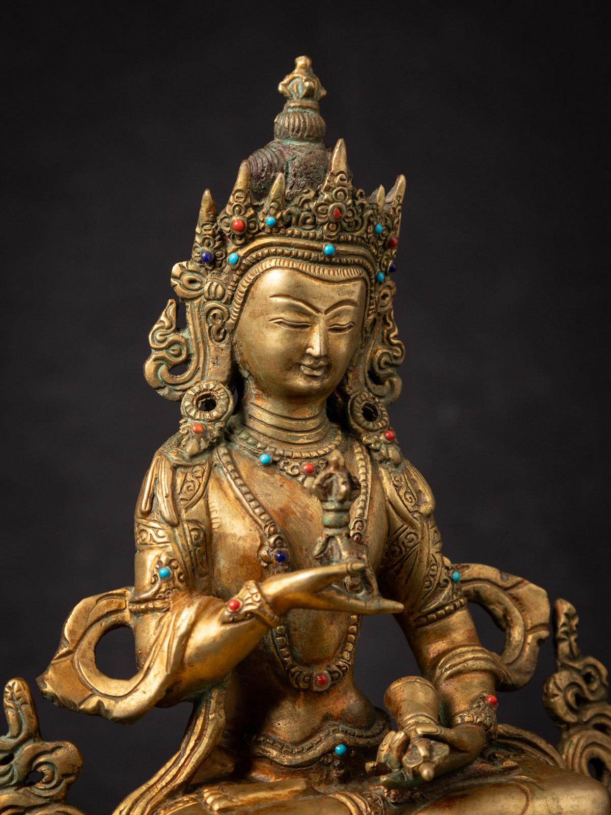 20th Century Mid-20th century Old bronze Nepali Vajrasattva statue - OriginalBuddhas