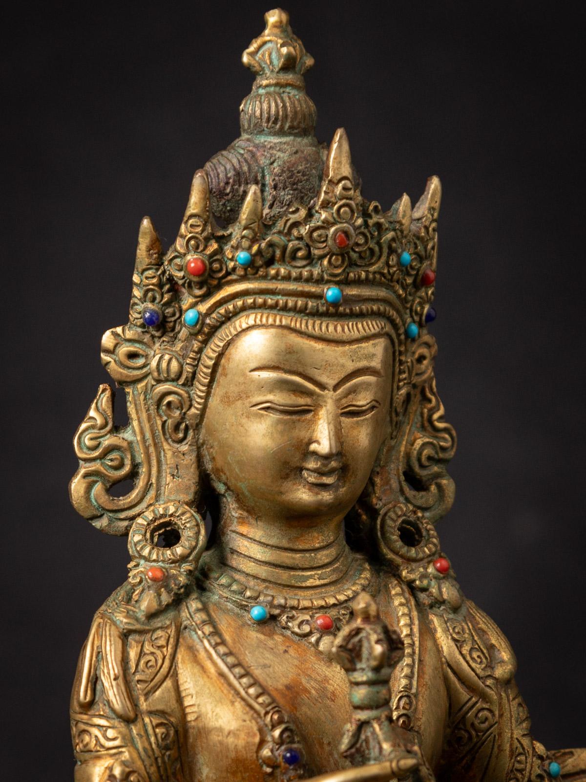 Bronze Mid-20th century Old bronze Nepali Vajrasattva statue - OriginalBuddhas