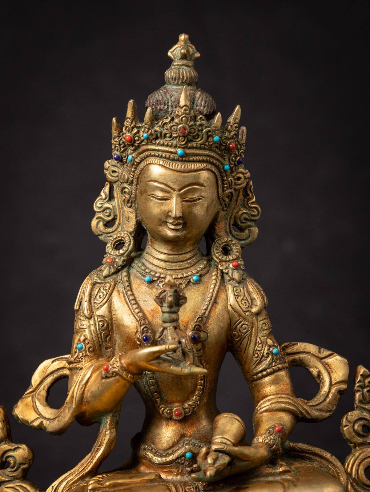 Mid-20th century Old bronze Nepali Vajrasattva statue - OriginalBuddhas 1