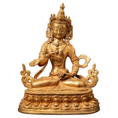 Mid-20th century Old bronze Nepali Vajrasattva statue - OriginalBuddhas