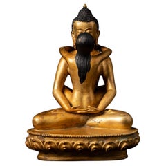 Mid-20th century old bronze Samantabhadra statue from Nepal - OriginalBuddhas