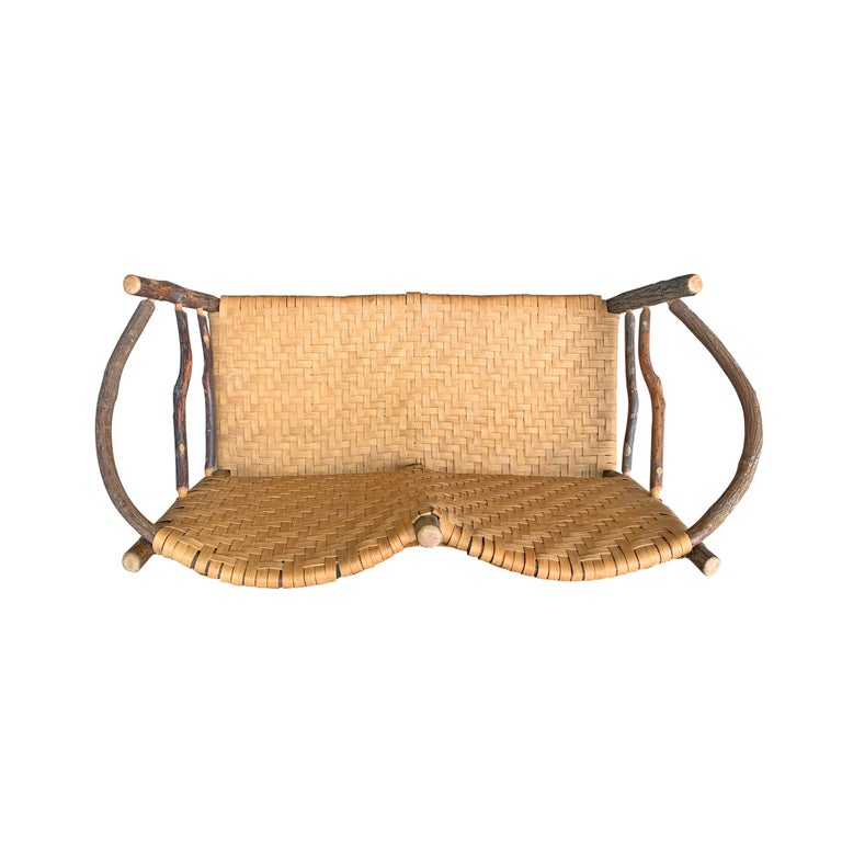 Mid20th Century Old Hickory Settee at 1stDibs