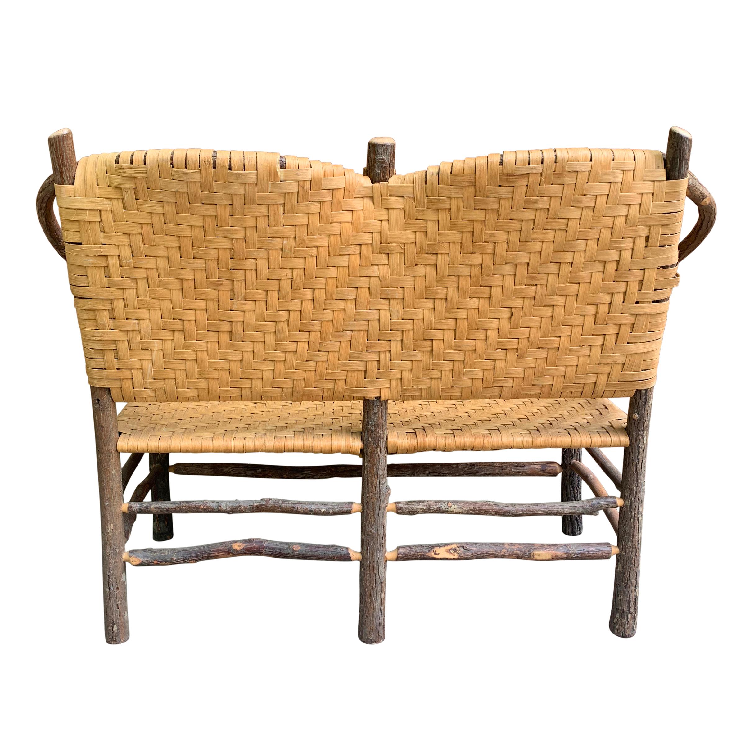 Mid20th Century Old Hickory Settee at 1stDibs