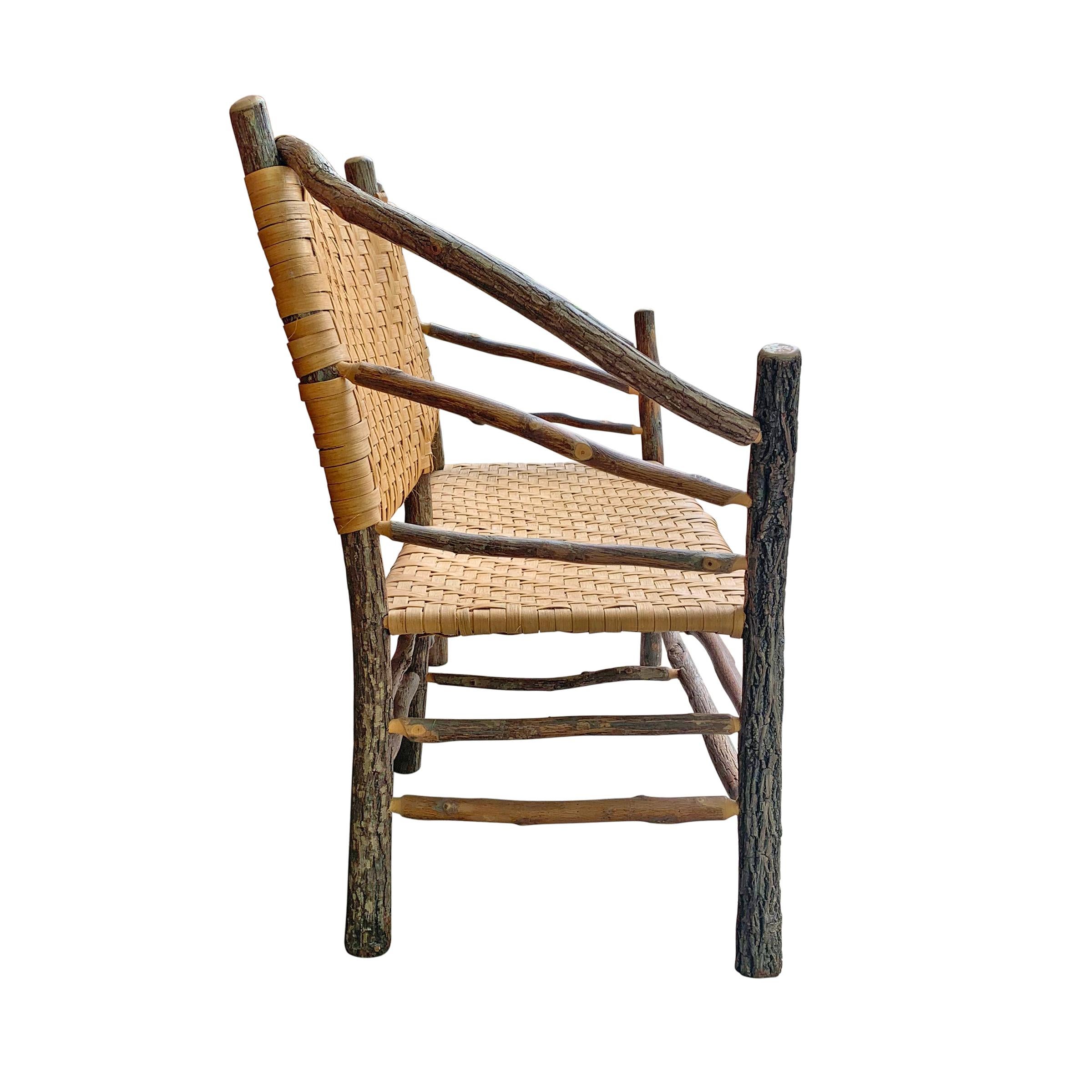Mid20th Century Old Hickory Settee at 1stDibs