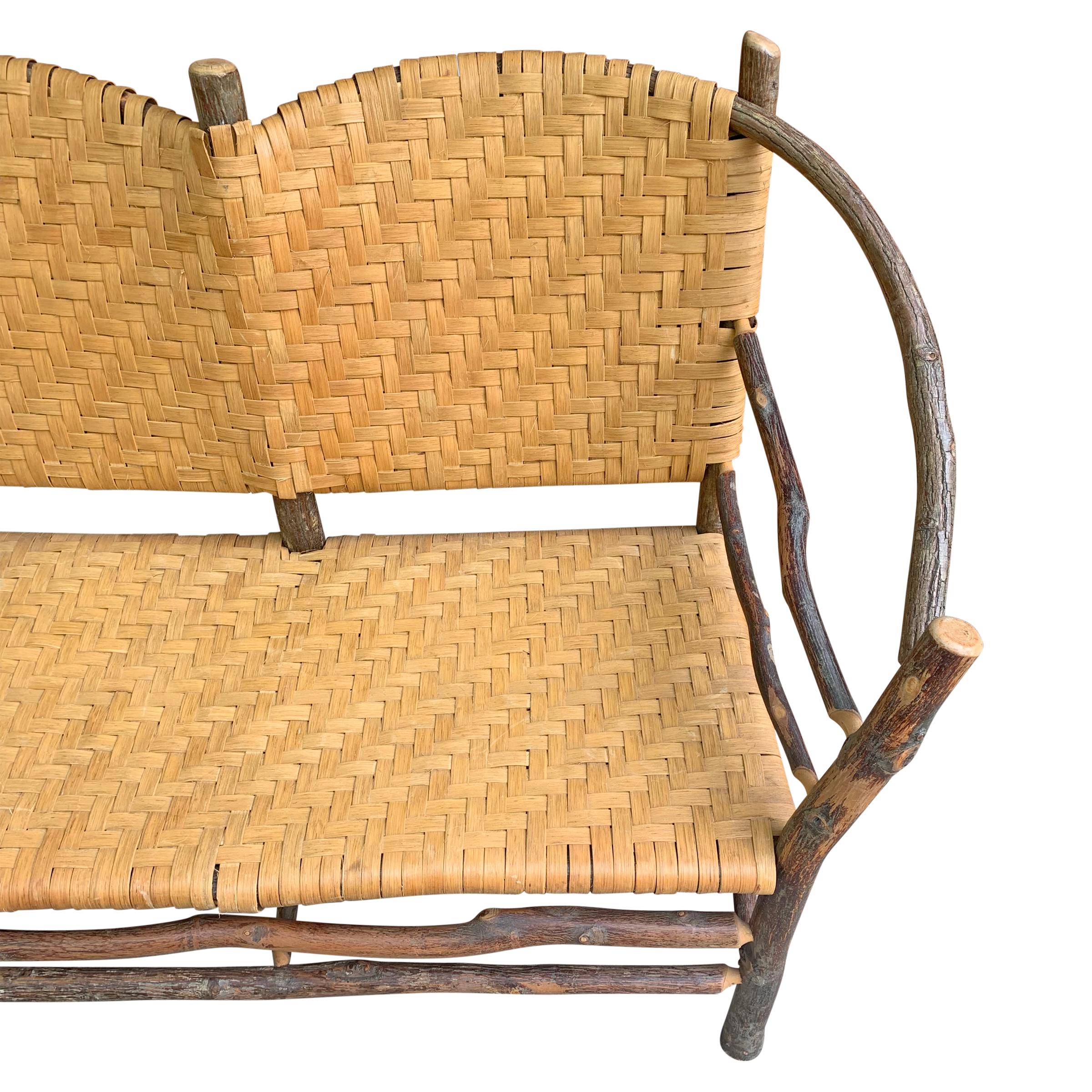 Mid20th Century Old Hickory Settee at 1stDibs