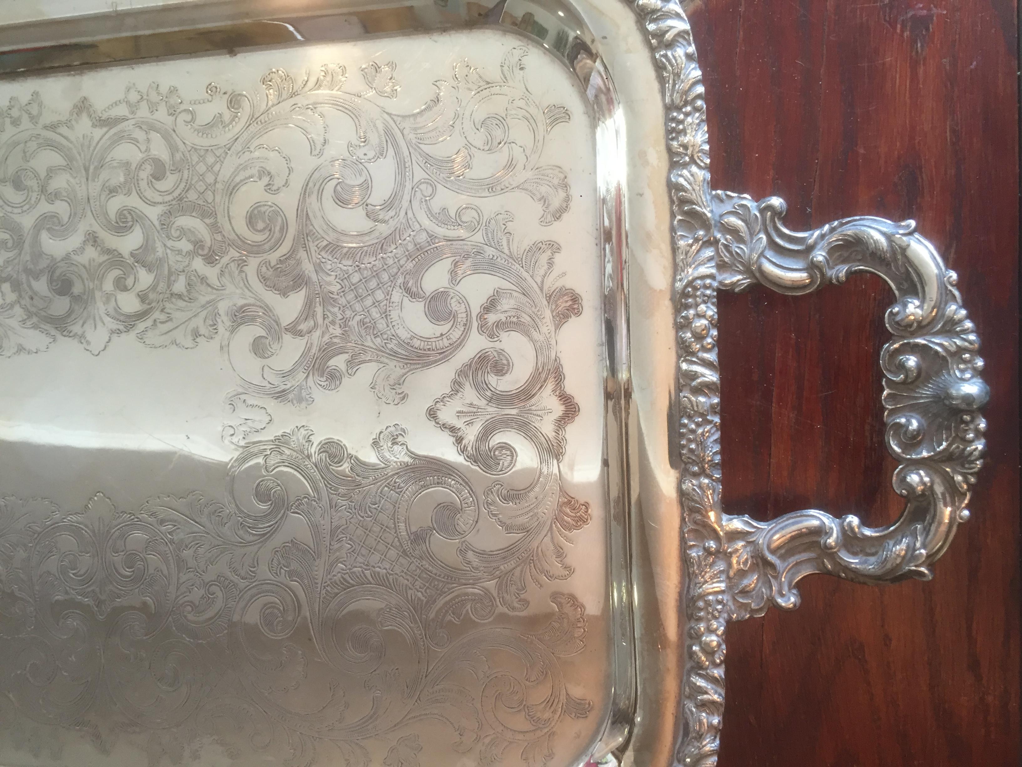 oneida silver trays