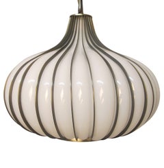 Mid-20th Century "Onion" Pendant Light Fixture